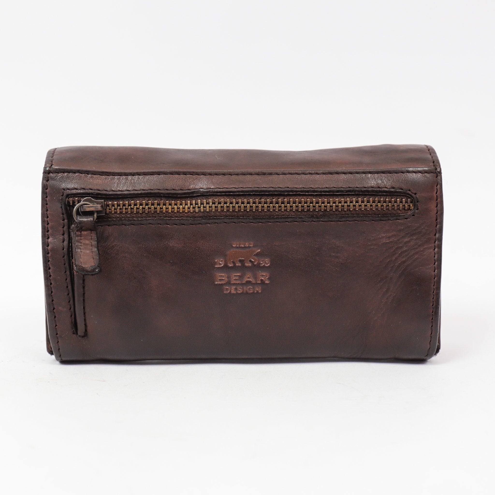 Wrap wallet 'Noor' dark brown - CL 9918