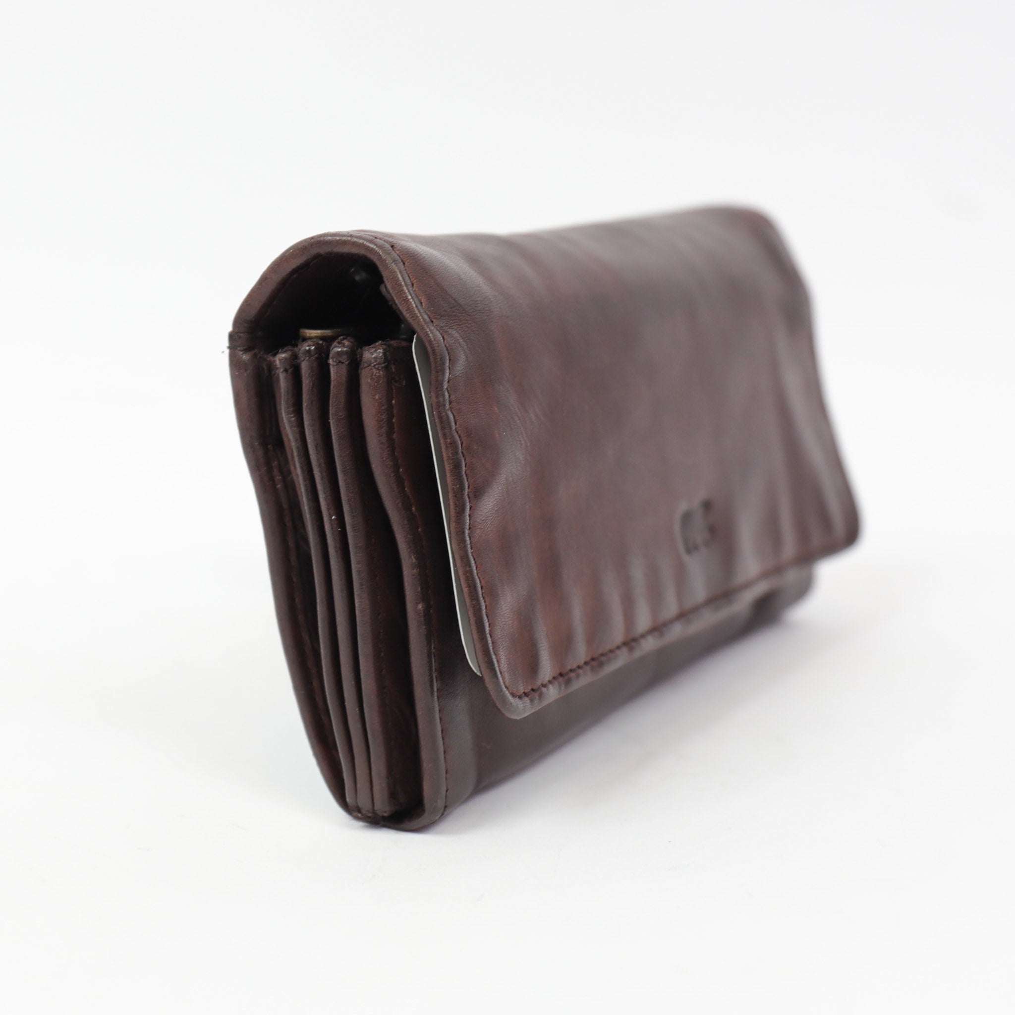 Wrap wallet 'Noor' dark brown - CL 9918