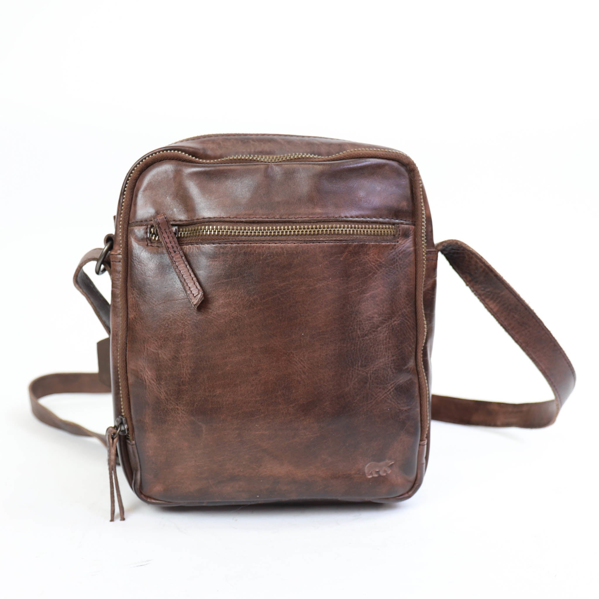 Shoulder bag 'Luz' dark brown