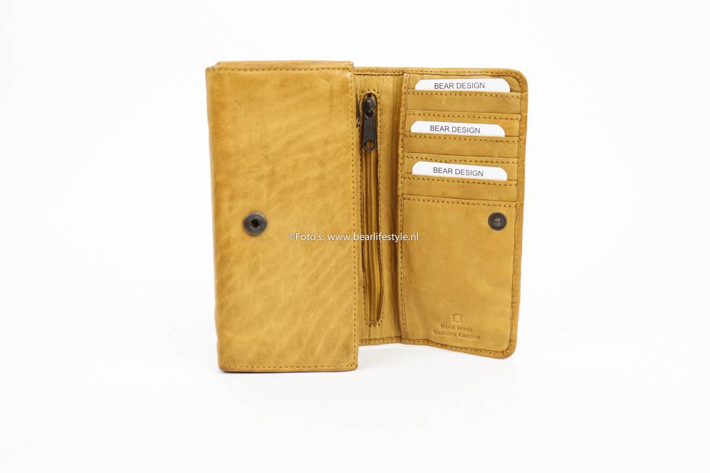 Wrap wallet 'Noor' yellow ocher - CL 9918