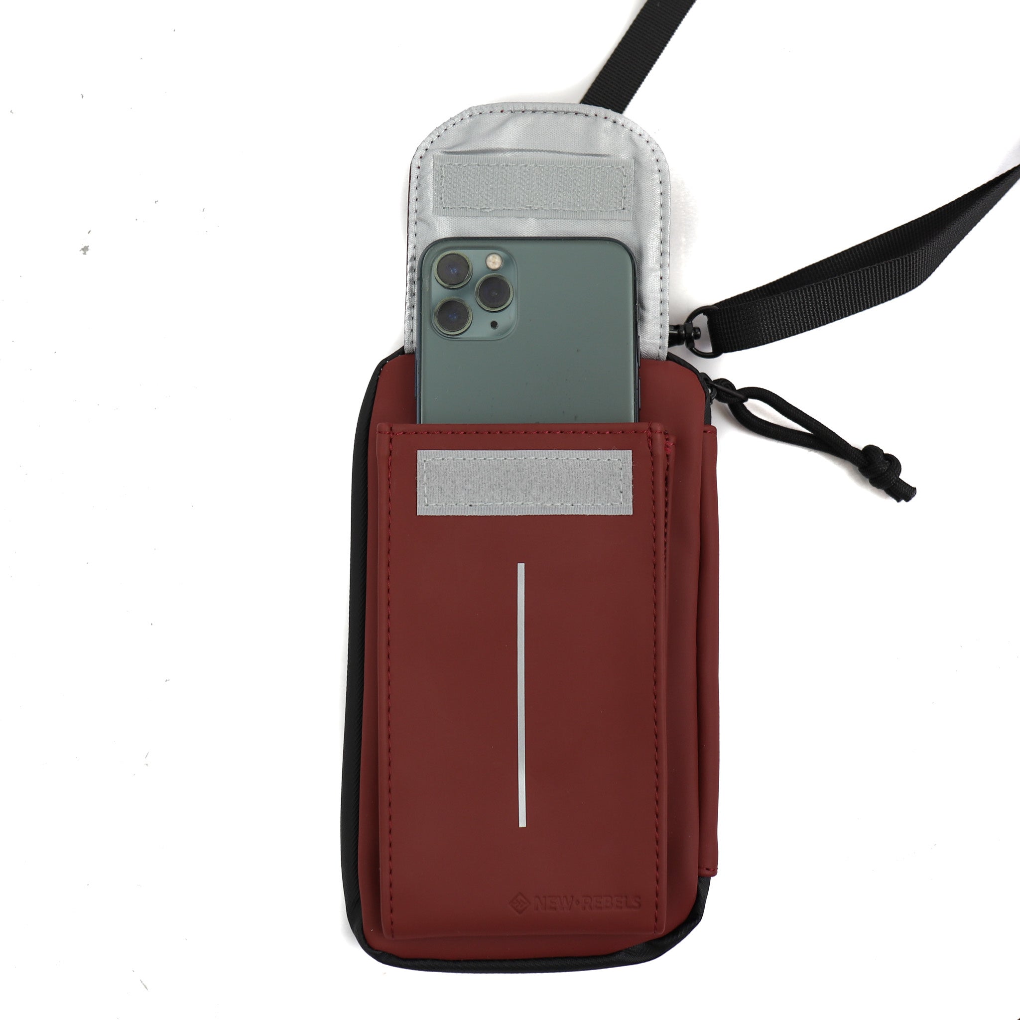 Phone bag 'Mart' burgundy
