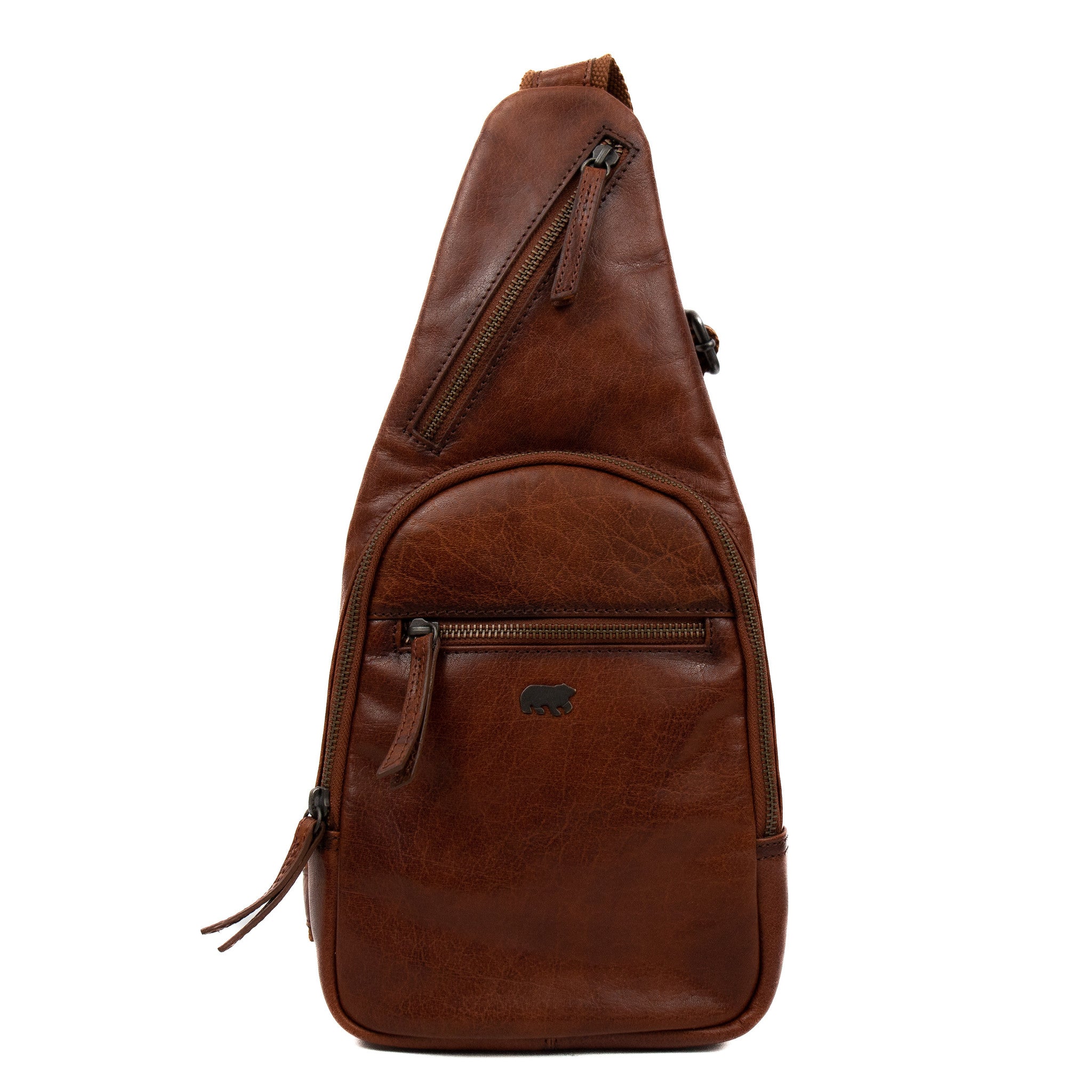 Crossbody tas 'Abel' cognac