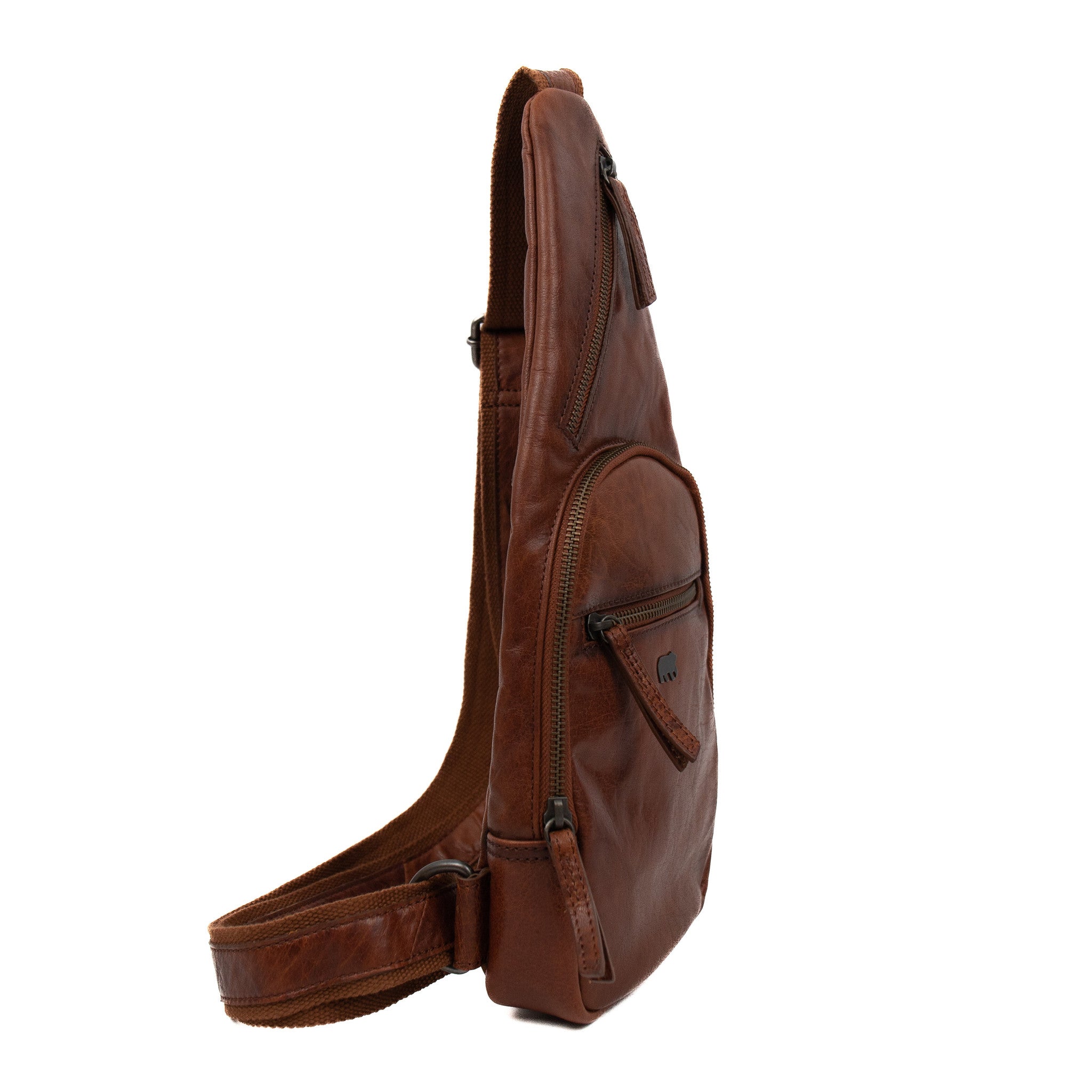 Crossbody tas 'Abel' cognac