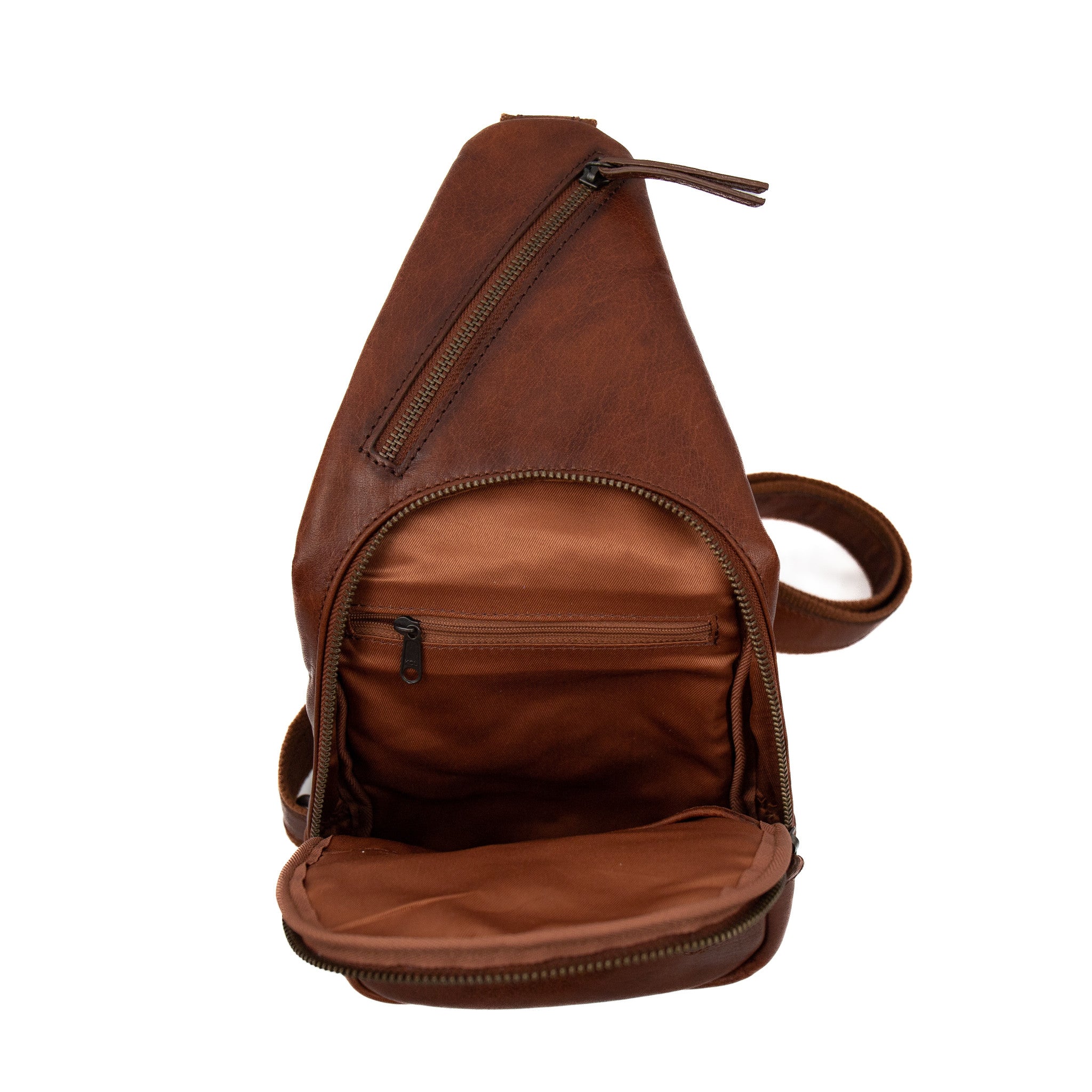 Crossbody tas 'Abel' cognac