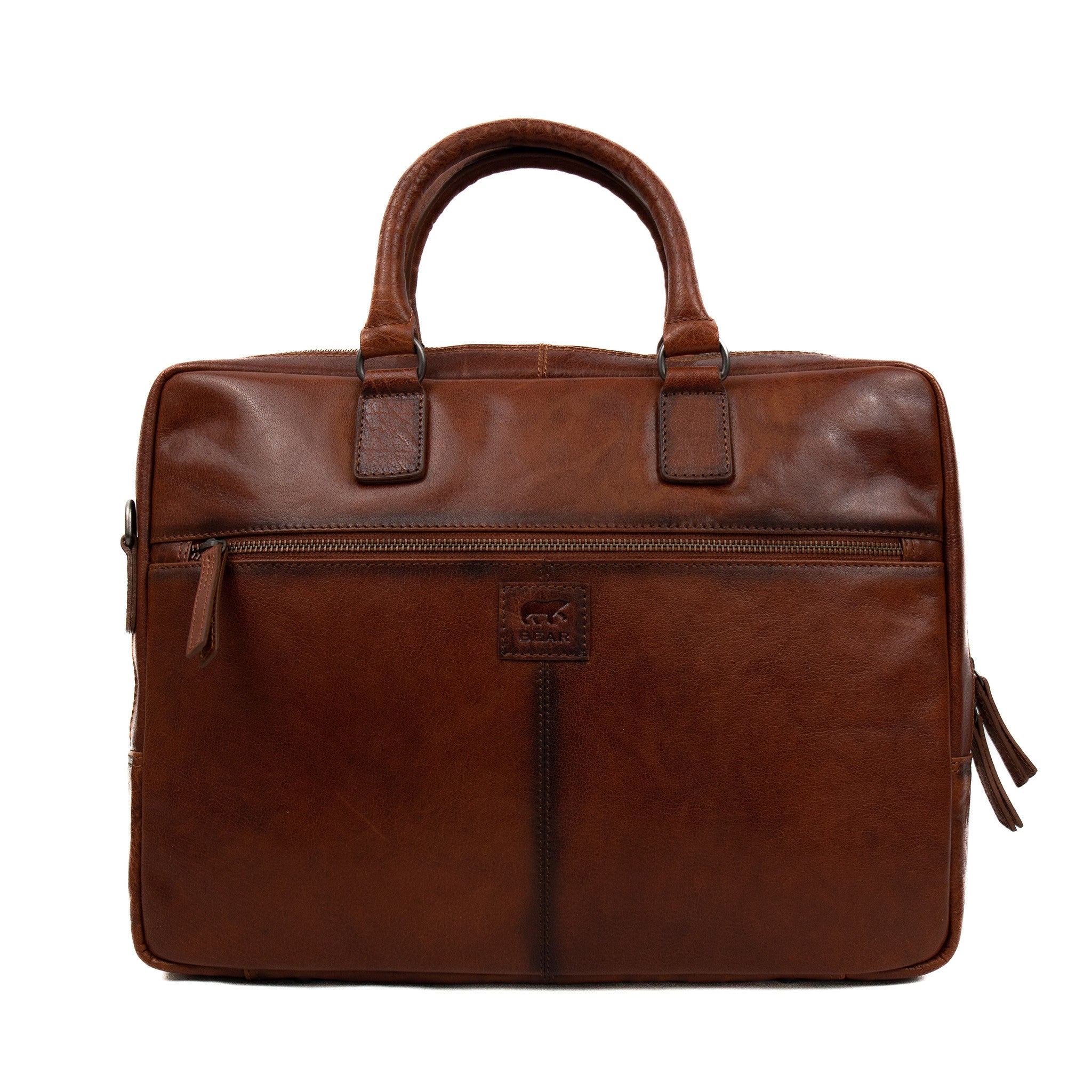 Laptop bag 'Milan' cognac - AD 43294