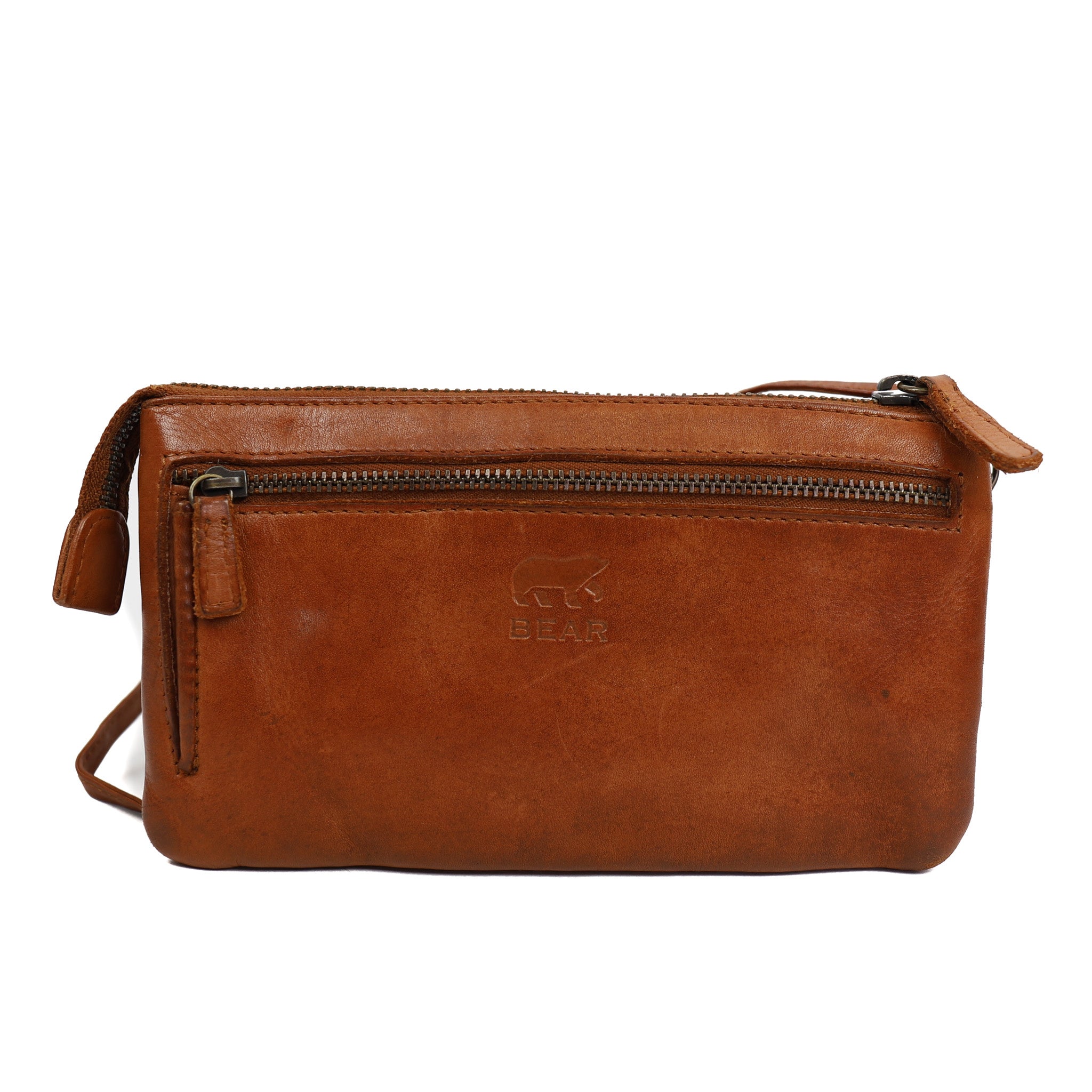 Wallet bag 'Romy' cognac - CL 15567