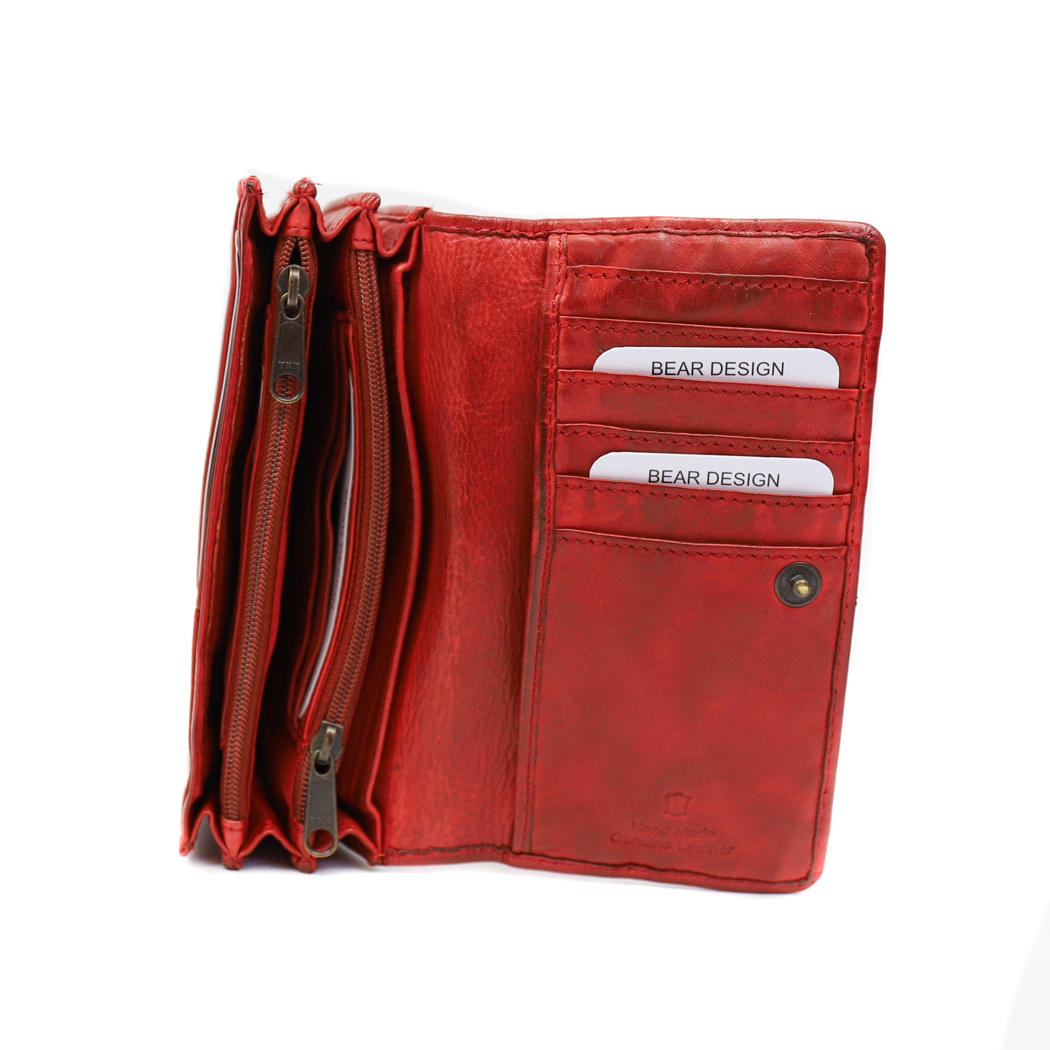 Overslag portemonnee 'Emma' rood - CL 782 RFID