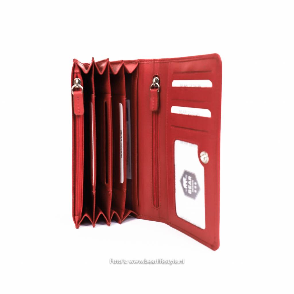 Wrap wallet 'Noor' red - FR 9918
