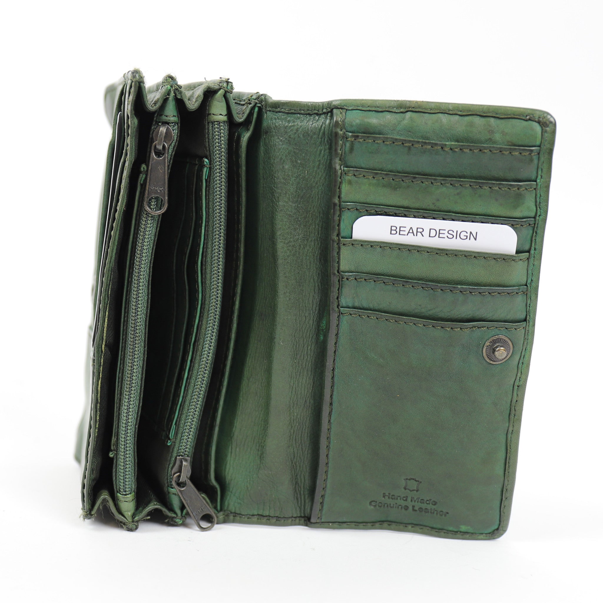 Overslag portemonnee 'Emma' groen - CL 782 RFID
