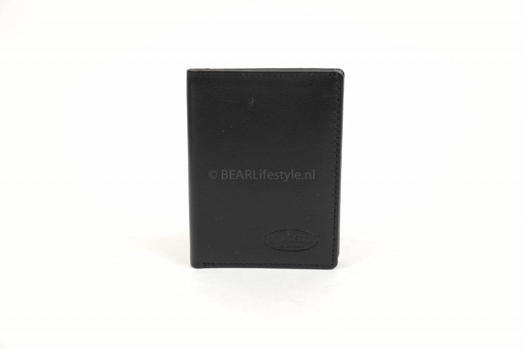 Filter-thin card wallet FR 14417 with bill compartment Black