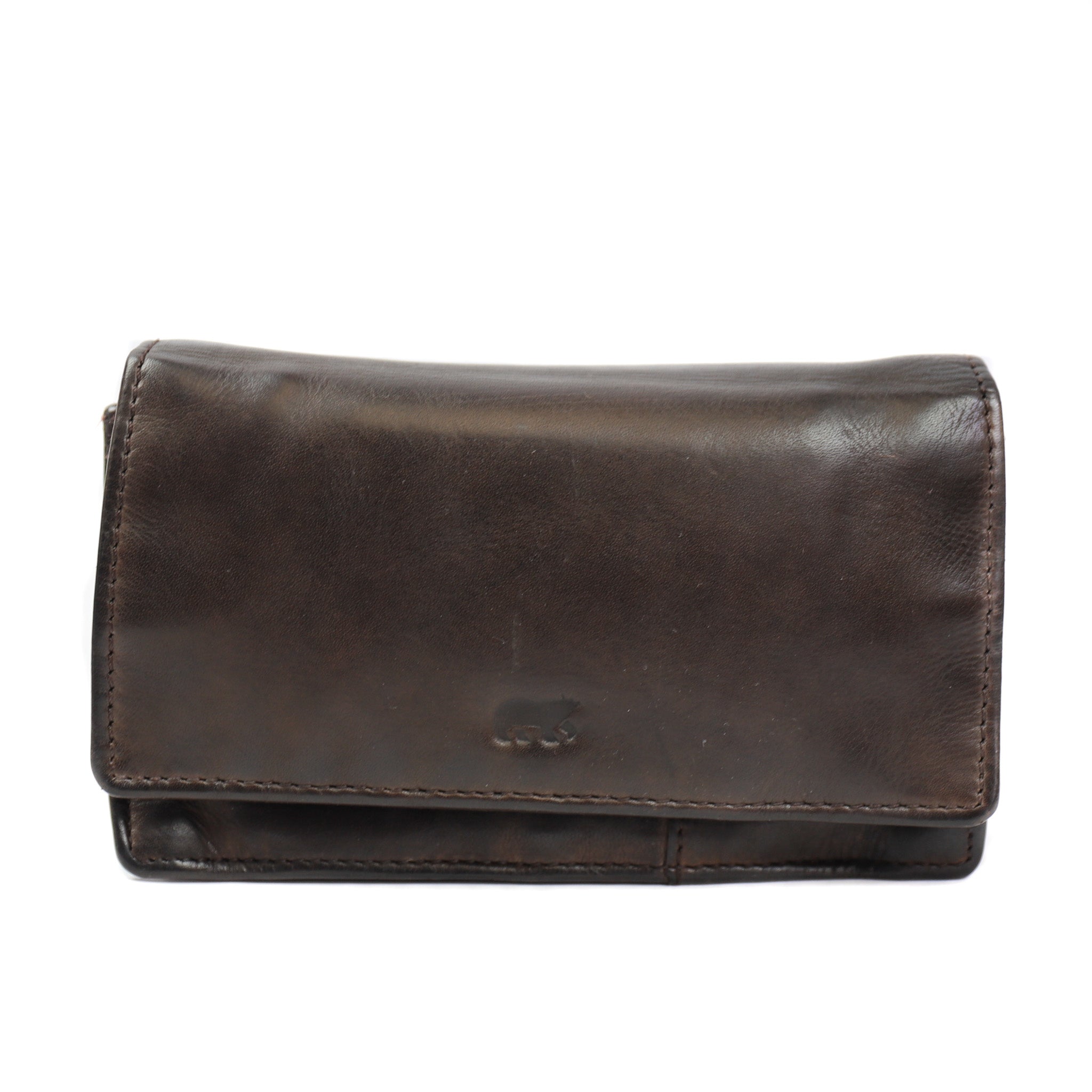 Wrap wallet 'Emma' dark brown - CL 782 RFID
