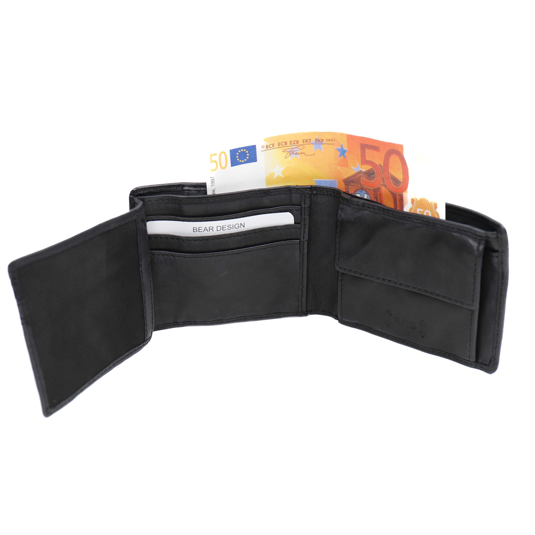 Billfold 'Lucas' zwart