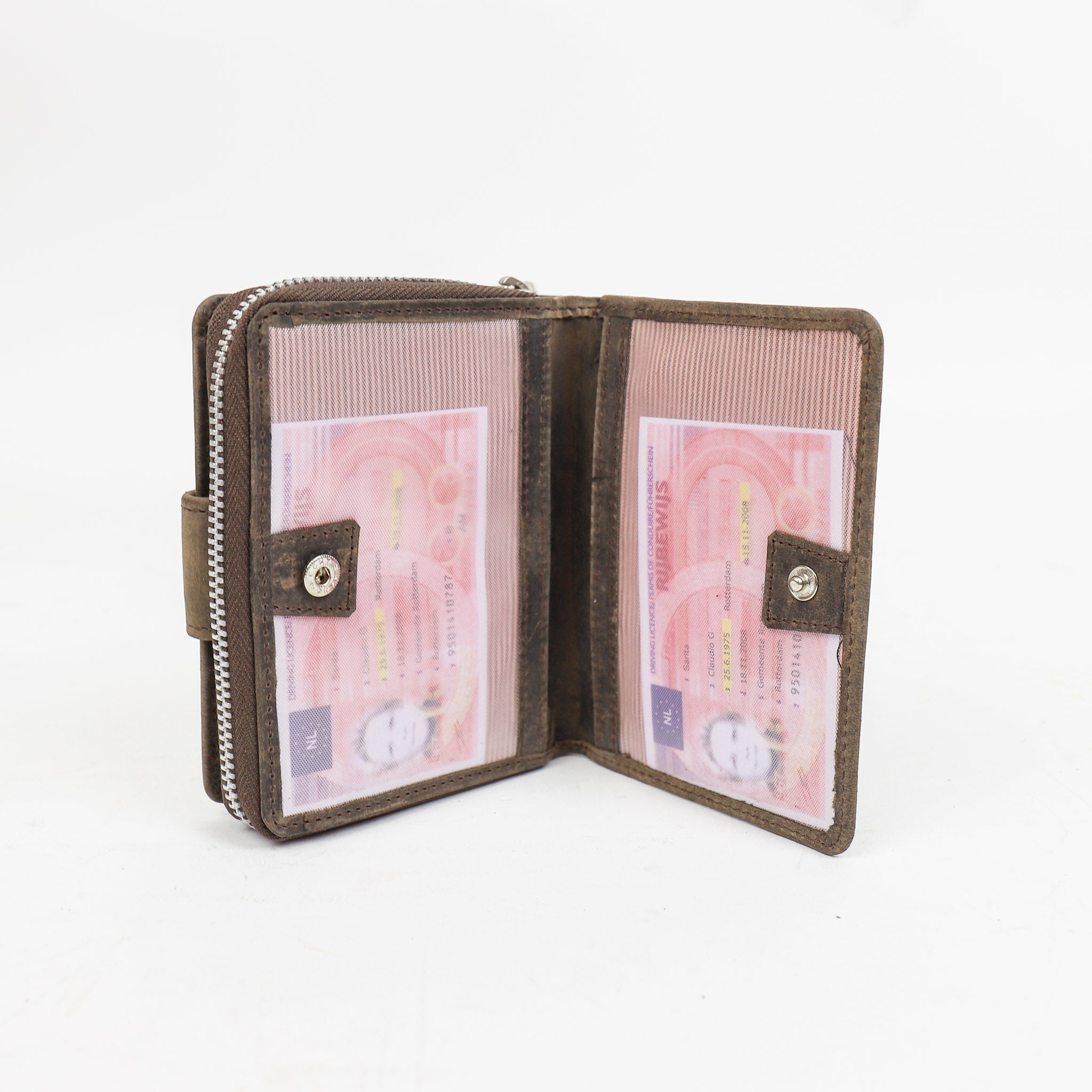 Trifold Women's Wallet Merle HD2204 Dark Brown