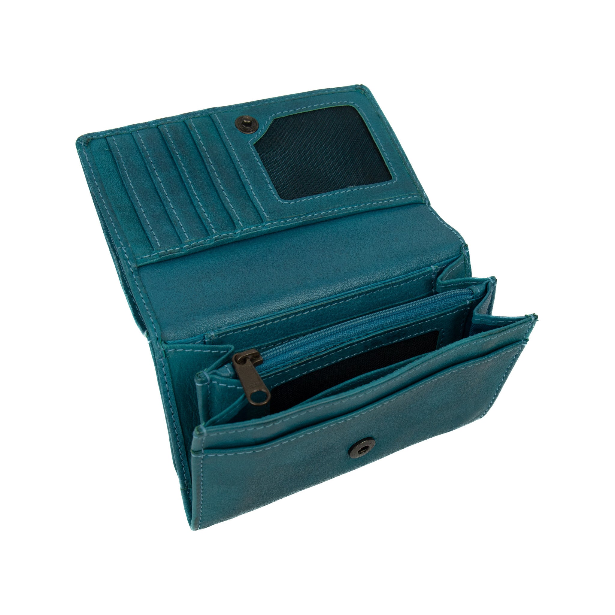 Wrap wallet 'Flappie' aqua - CL 15572