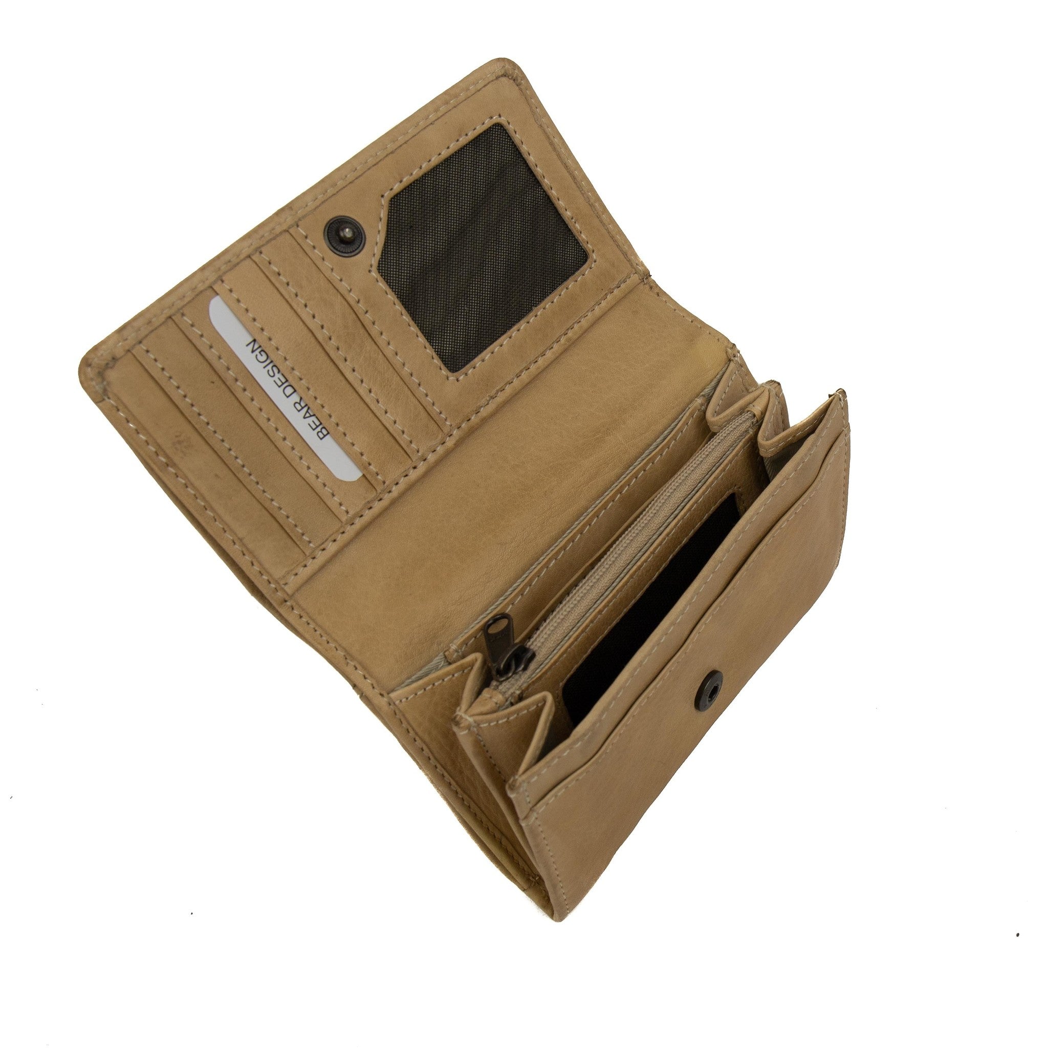 Wrap wallet 'Flappie' beige - CL 15572
