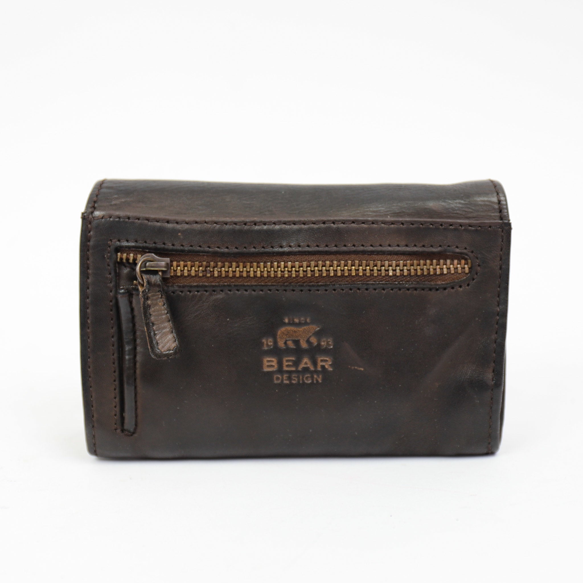 Wrap wallet 'Flappie' dark brown - CL 15572