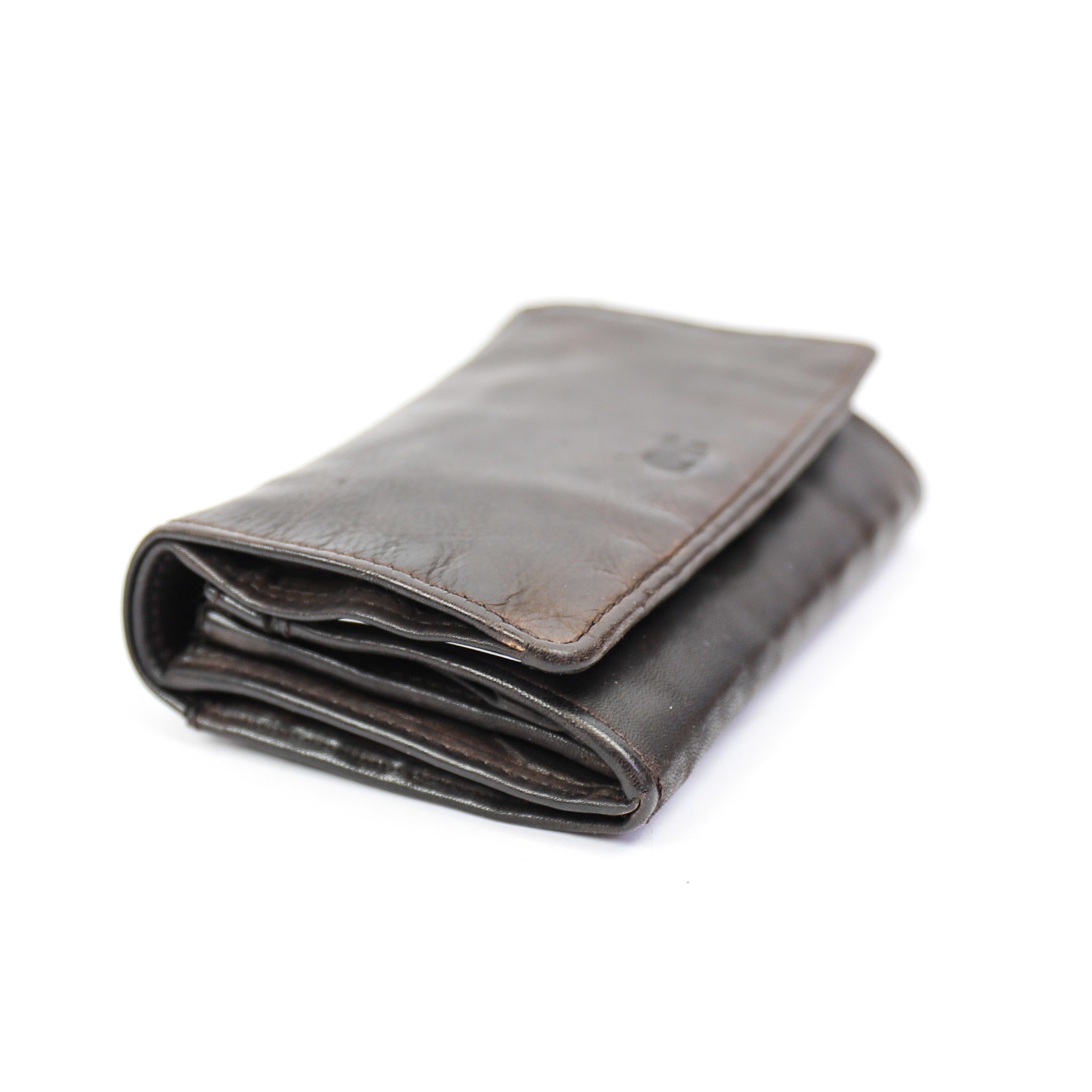 Wrap wallet 'Flappie' dark brown - CL 15572