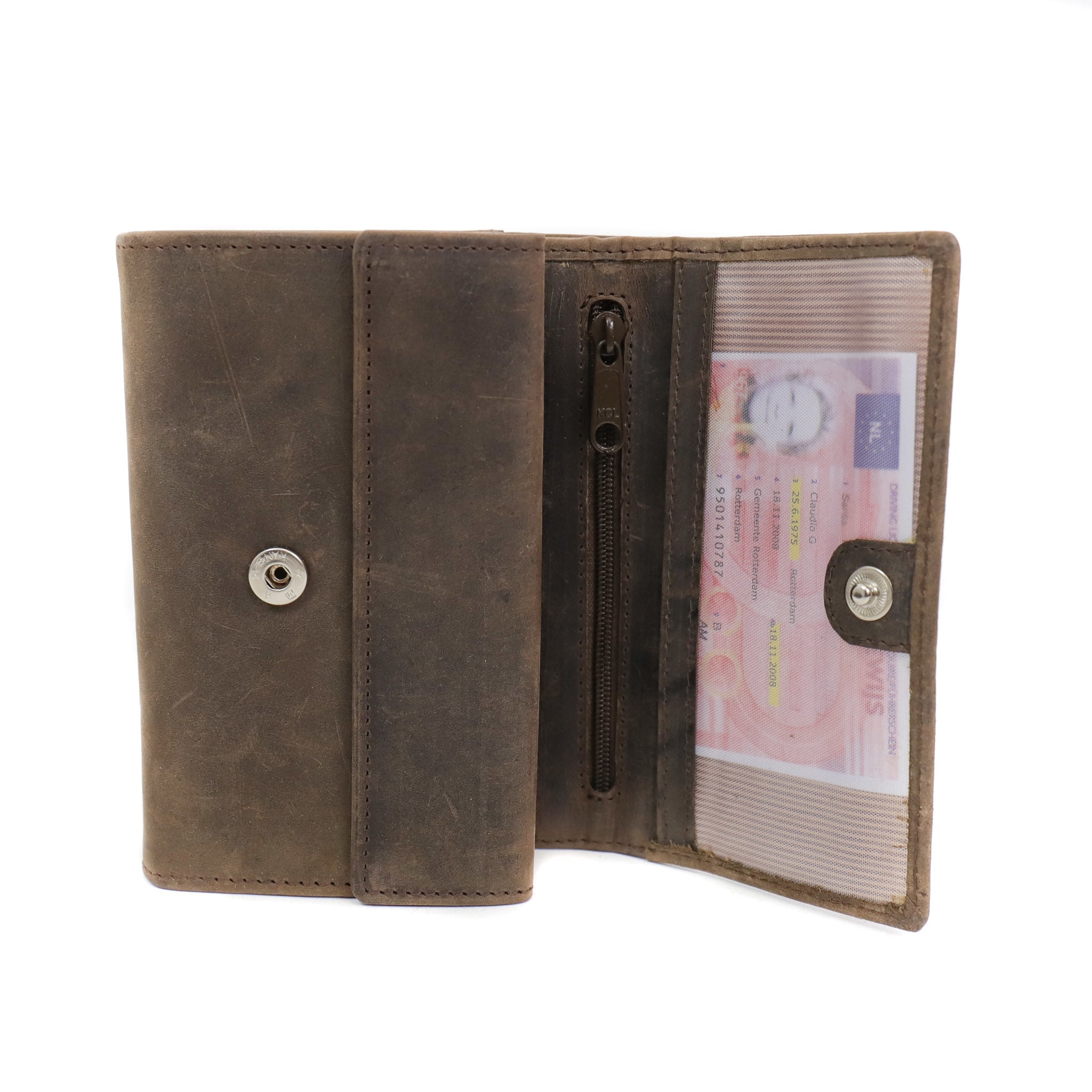 Ladies wallet wrap HD 9705 Dark brown
