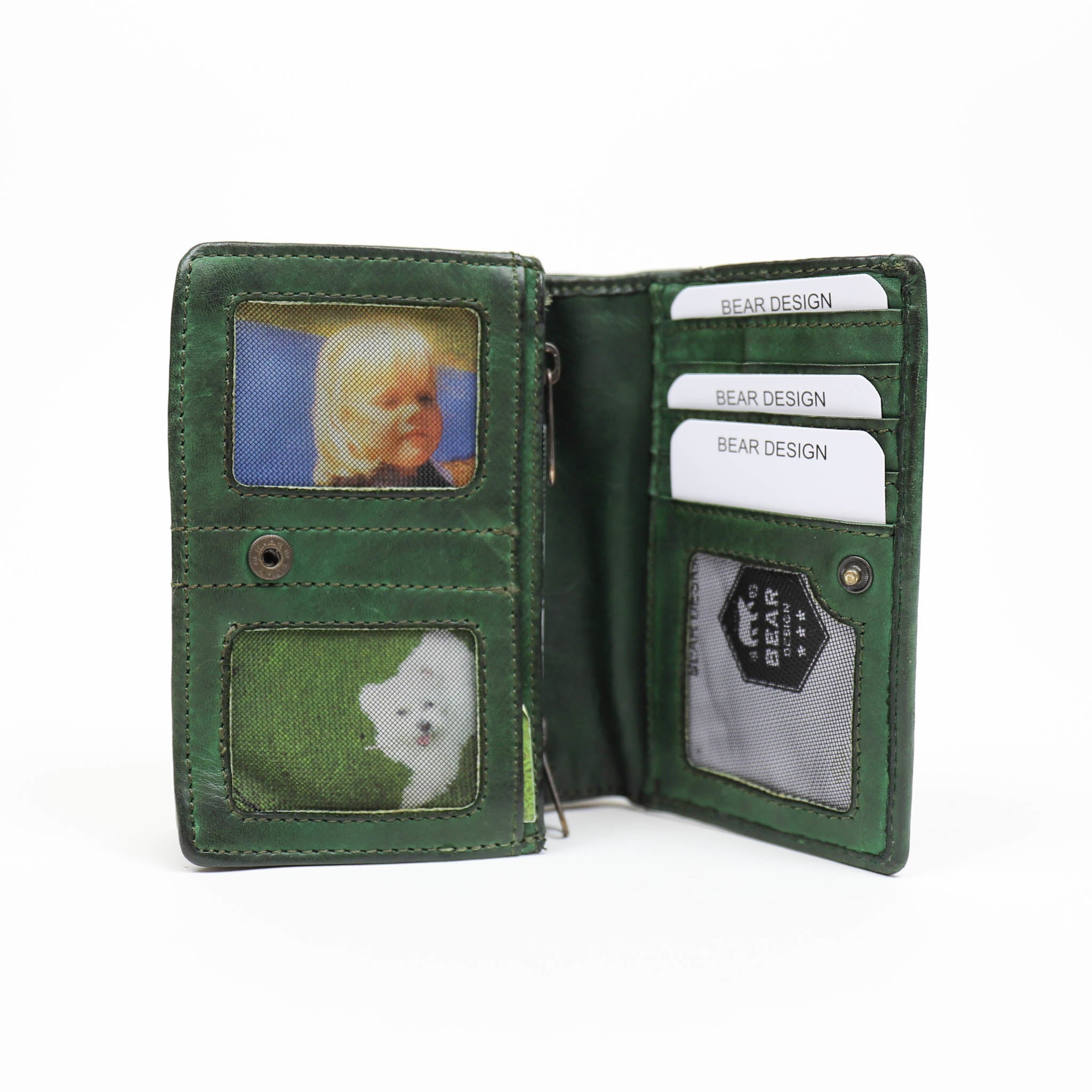 Wrap wallet 'Nina' green - CL 16212