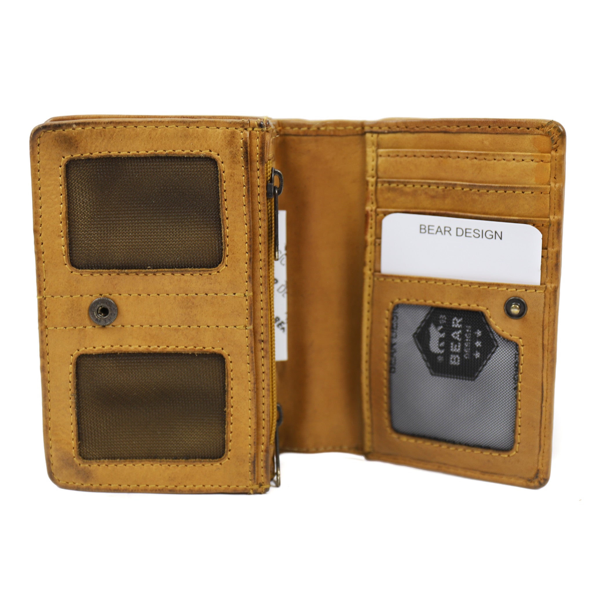 Wrap wallet 'Nina' yellow ocher - CL 16212