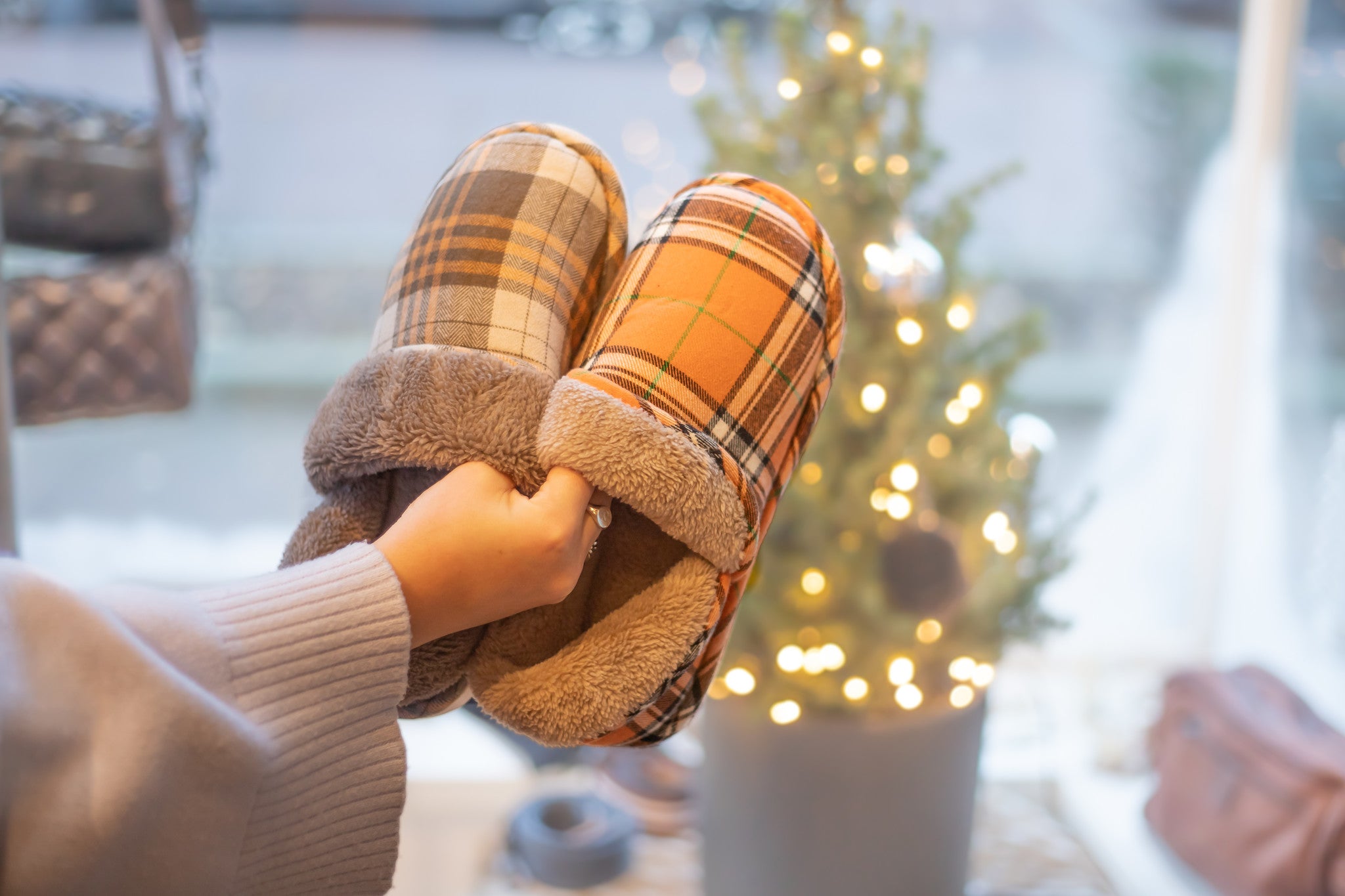 Grey discount bear slippers