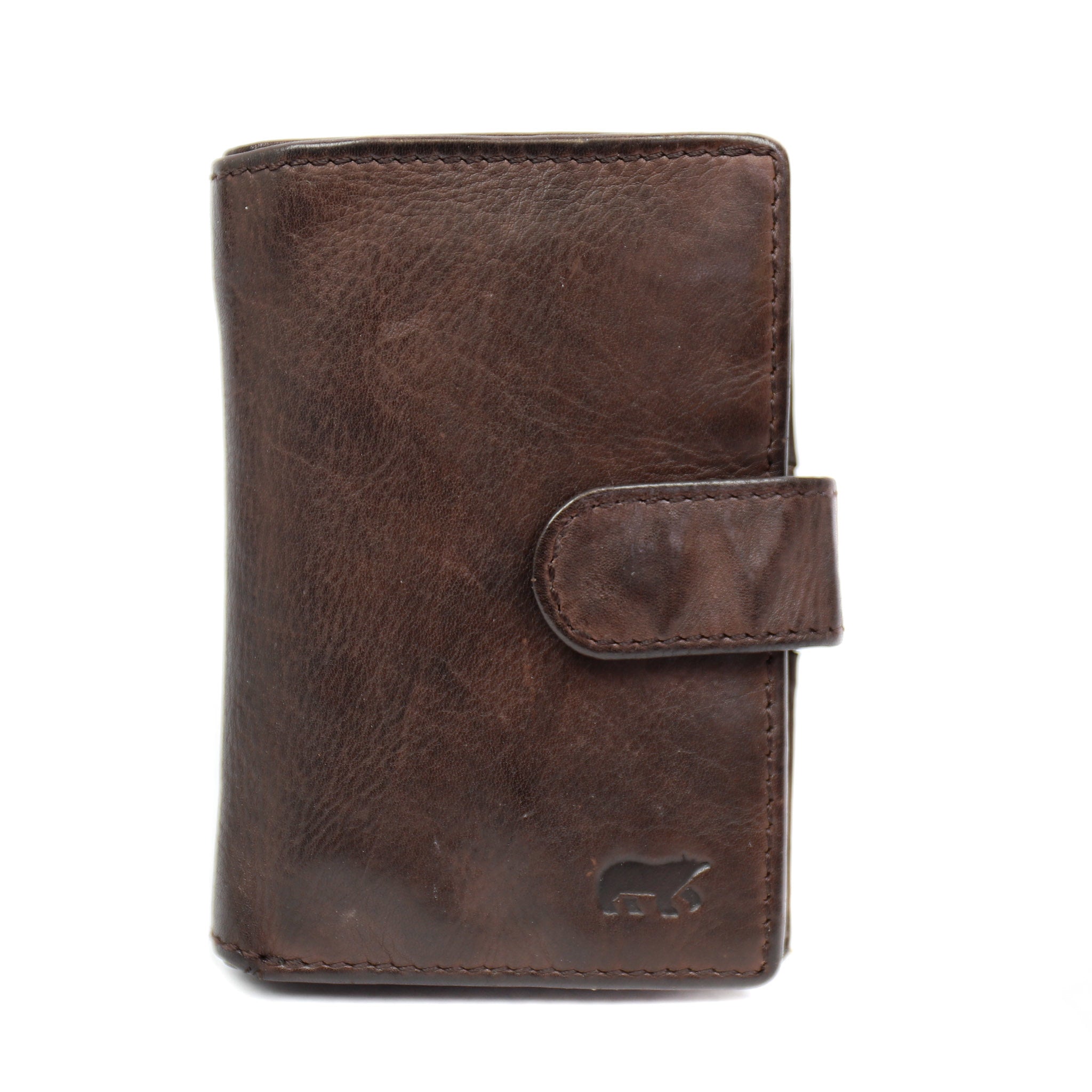 Card folder 'Vic' dark brown