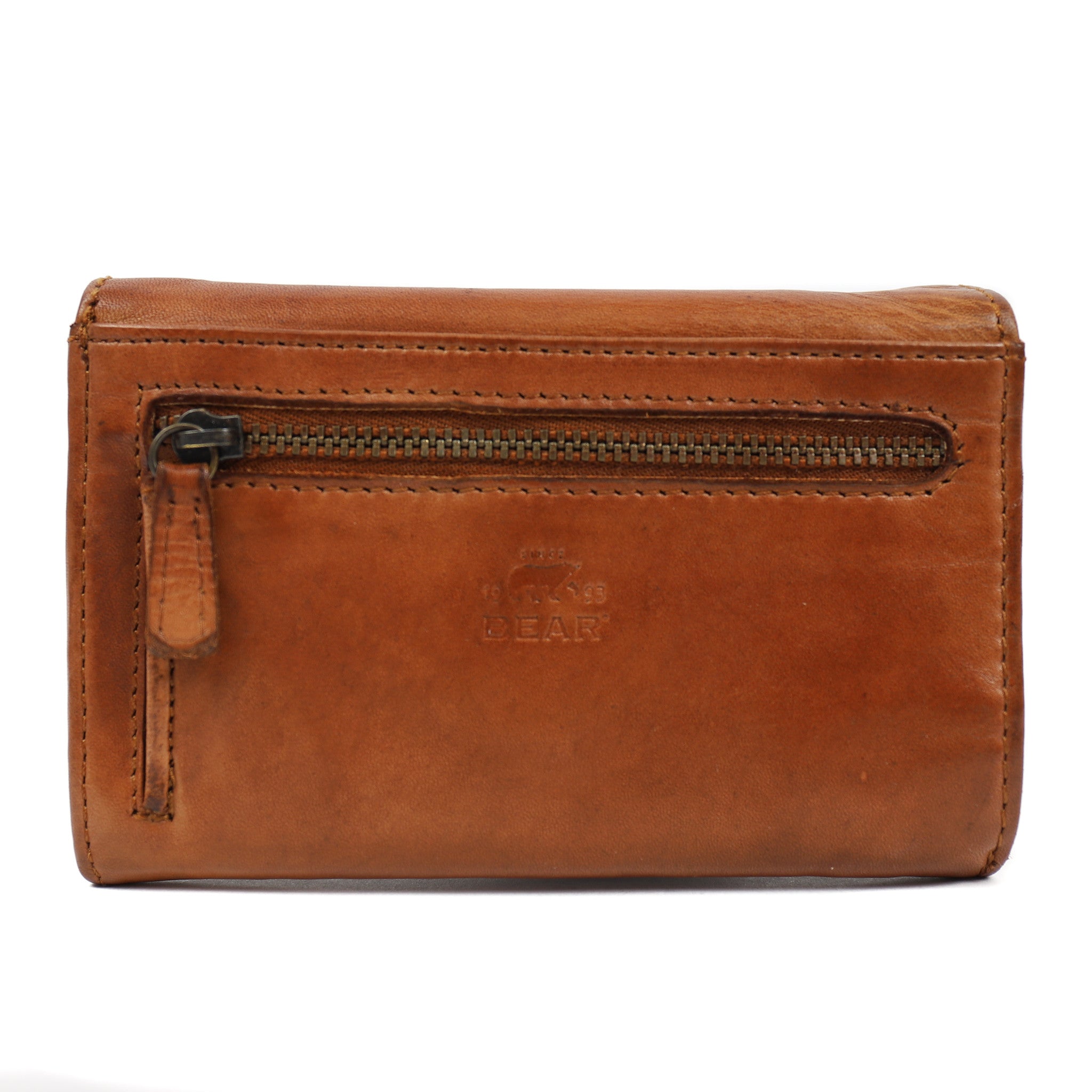 Wrap wallet 'Flappie' cognac - CL 15572