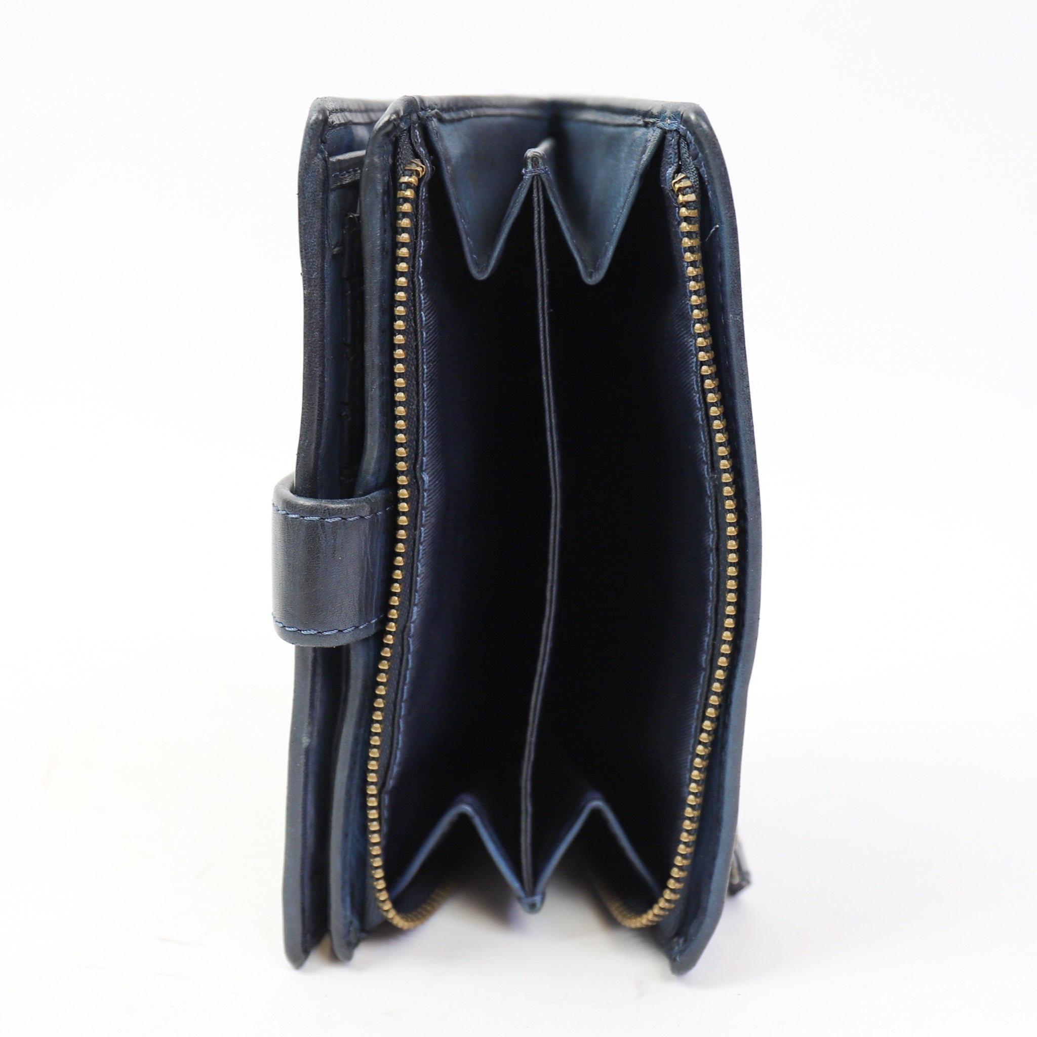 Wallet 'Sanne' dark blue studs - CL 15087