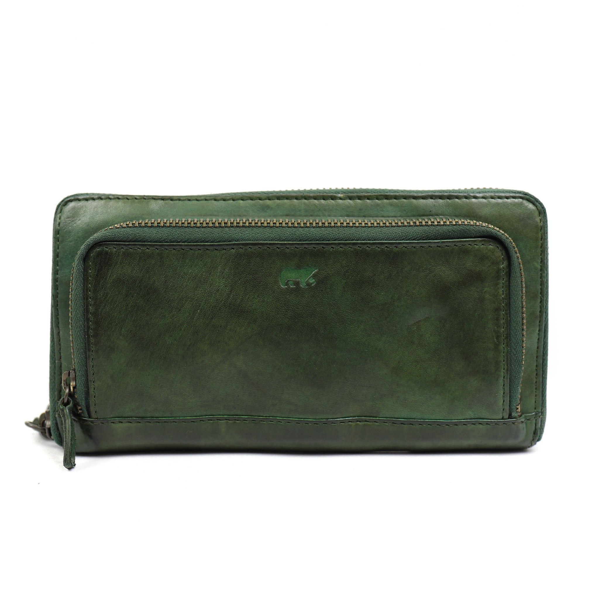 Zipper wallet 'Isa' green - CL 14851