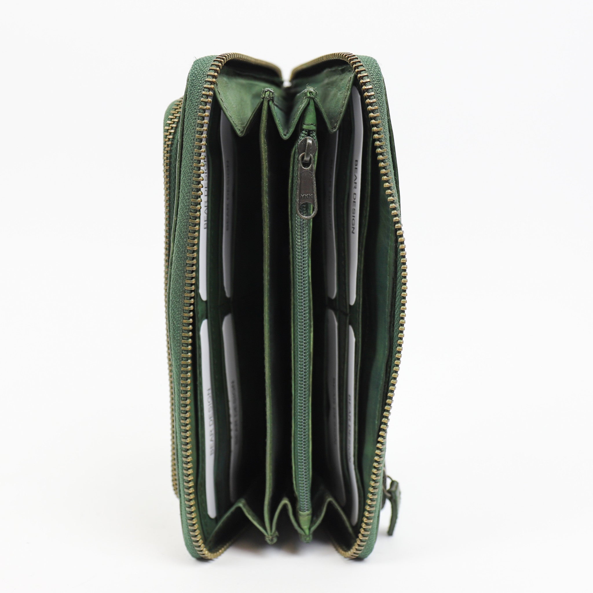 Zipper wallet 'Isa' green - CL 14851
