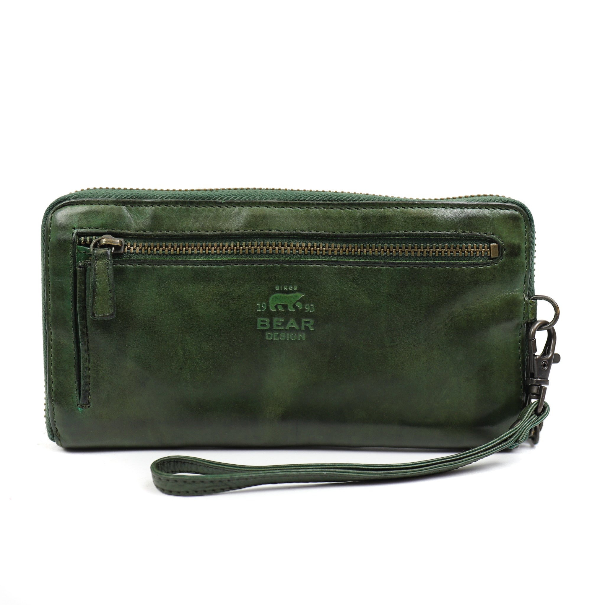 Zipper wallet 'Isa' green - CL 14851