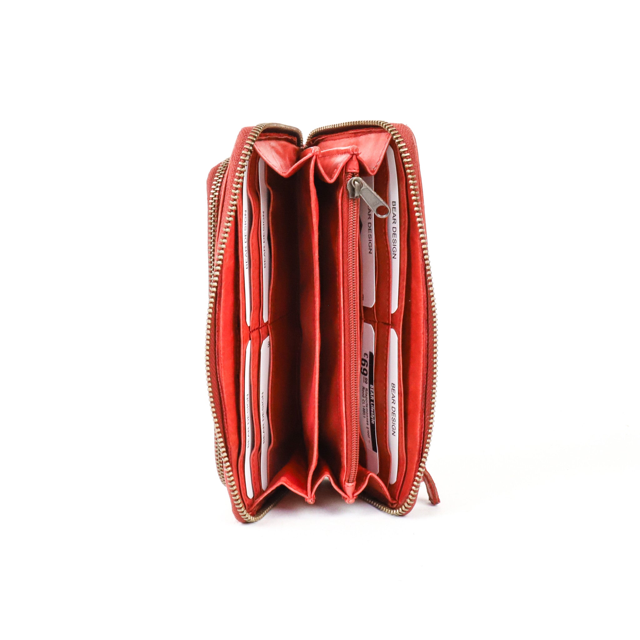 Zipper wallet 'Isa' red - CL 14851