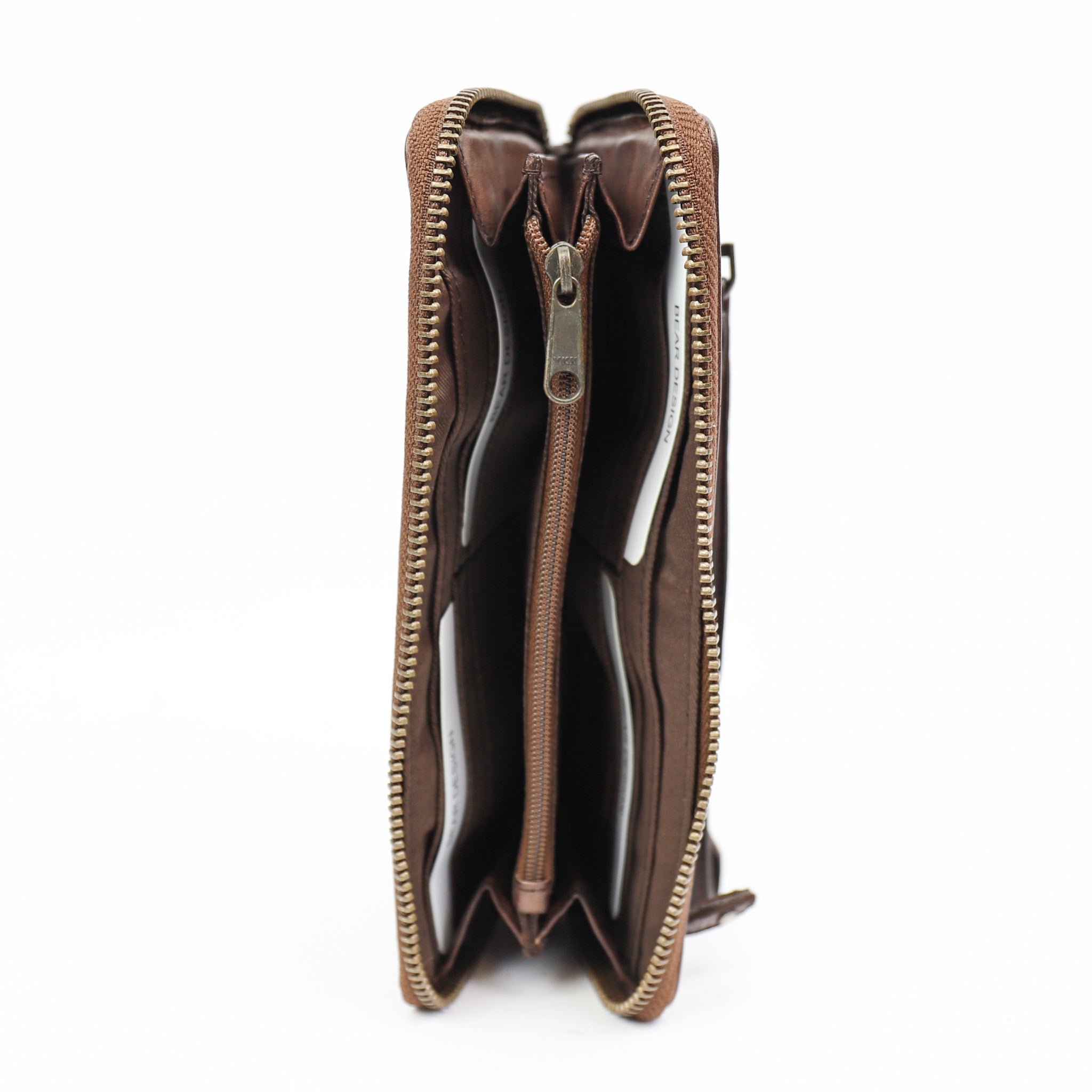 Zipper wallet 'Sofie' dark brown - CL 15882