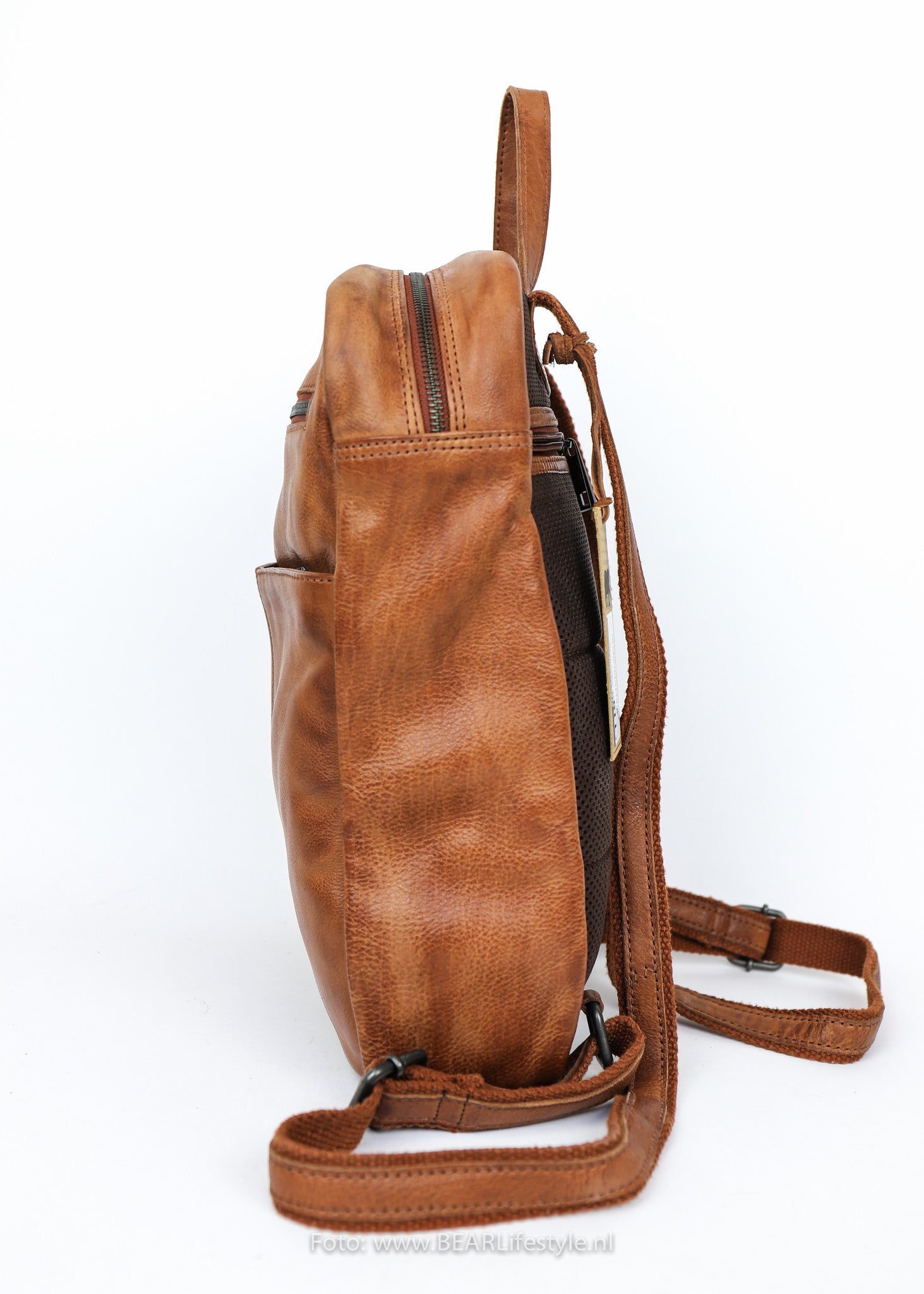 Backpack 'Tiffany' cognac - CP 1769