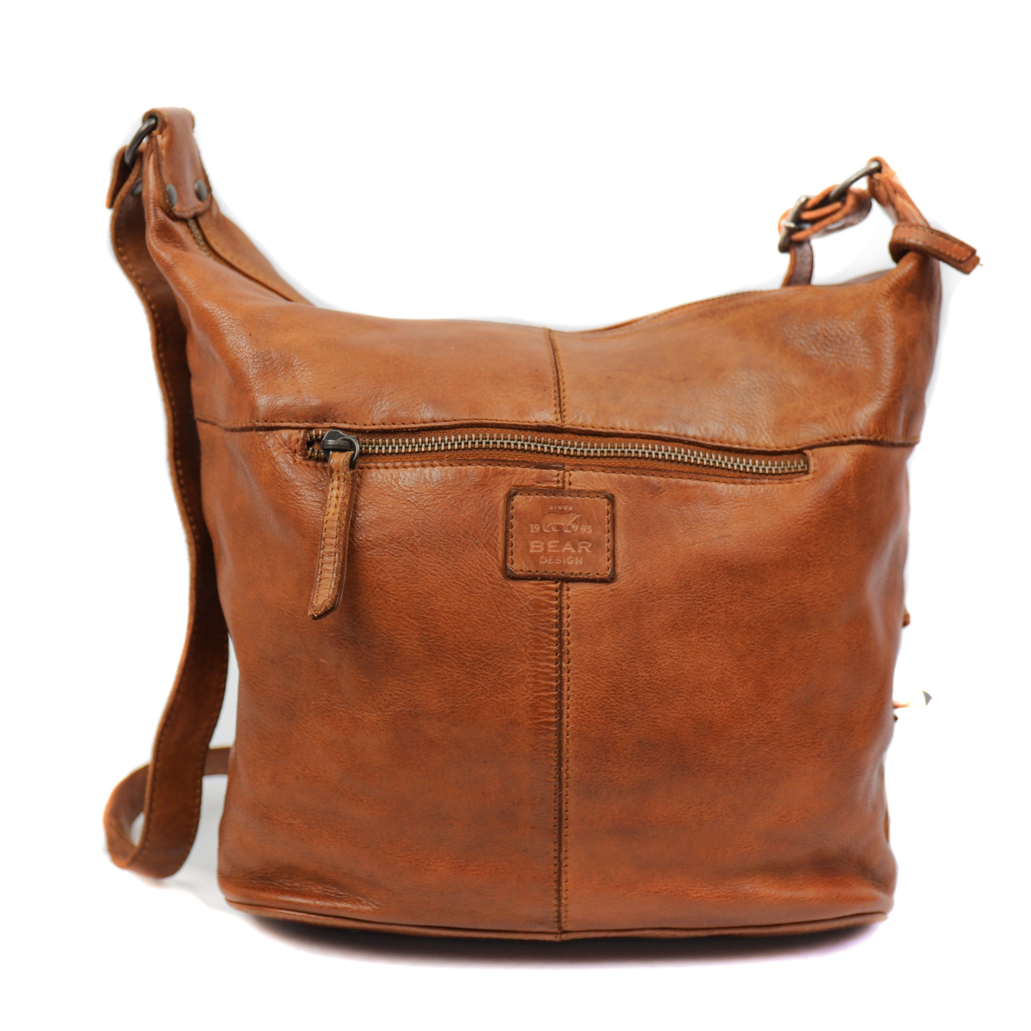 Shoulder bag 'Frieda' cognac - CL 40498