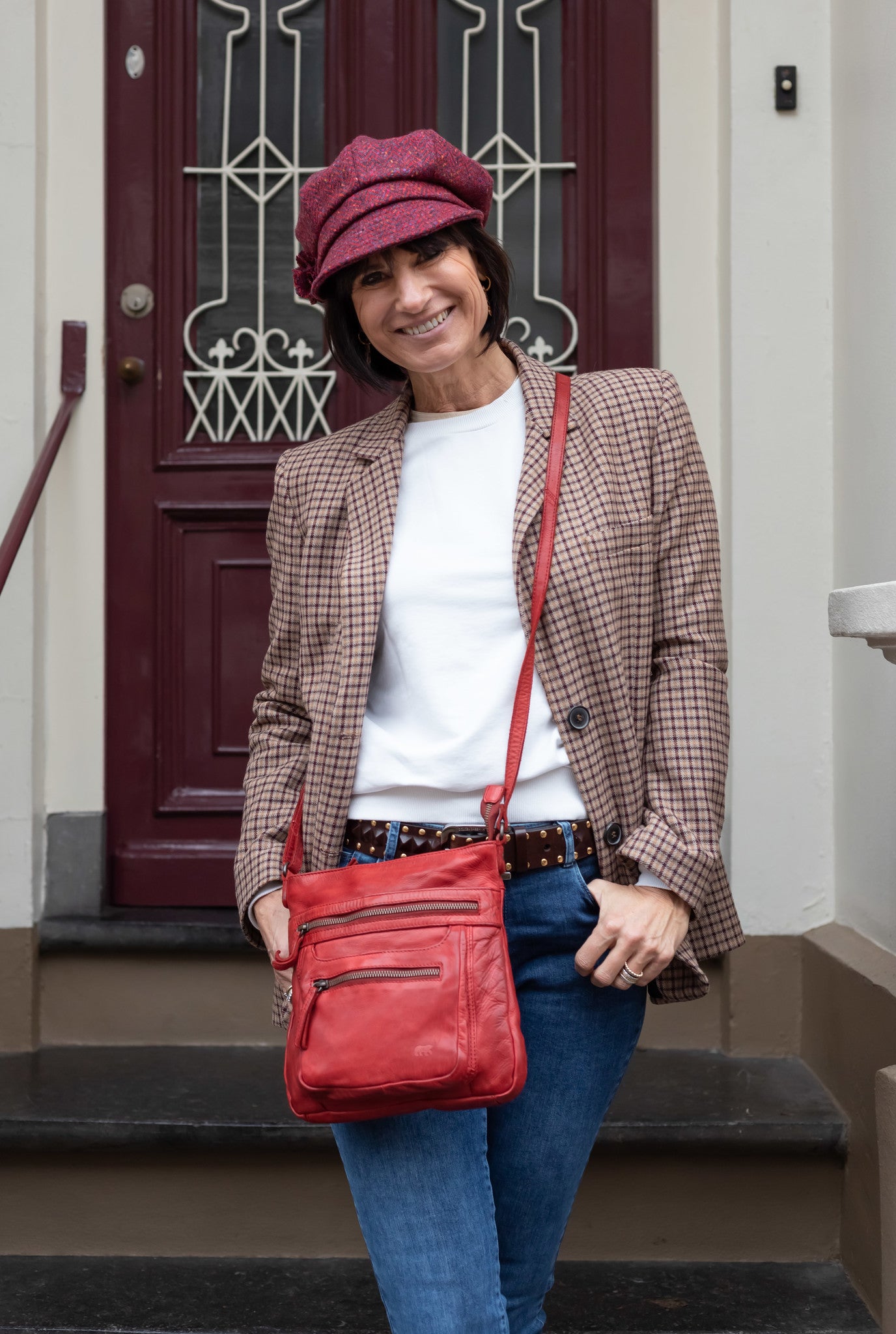 Shoulder bag 'Marion' red - CL 40496