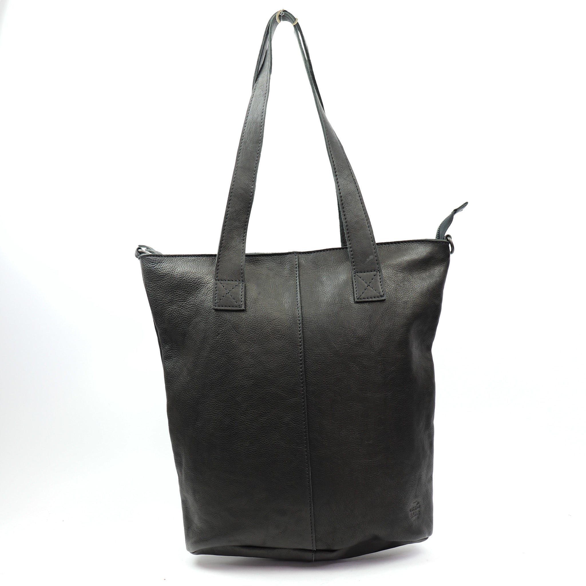 Zwarte shopper met online rits