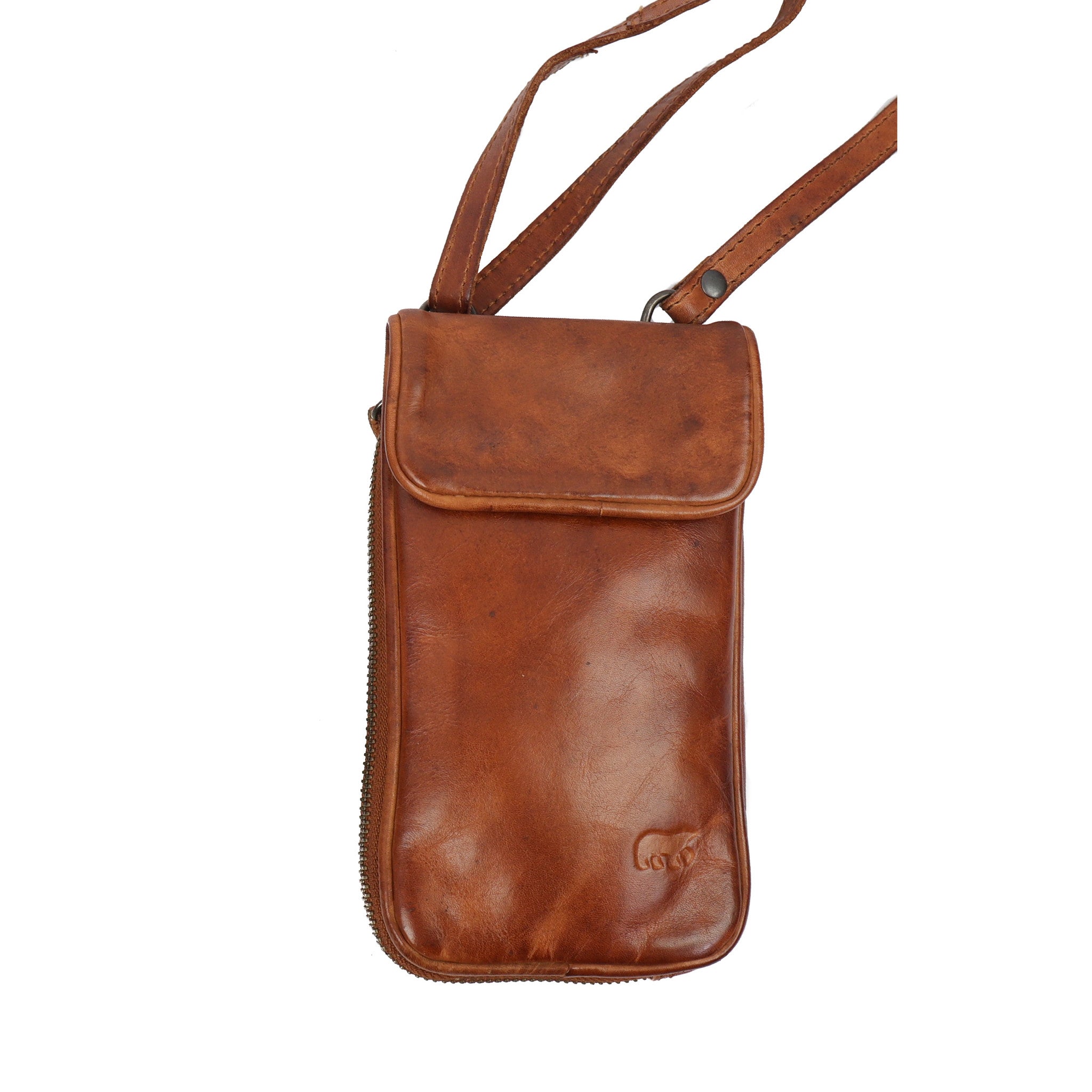 Phone bag 'Elske' cognac - CL 41579