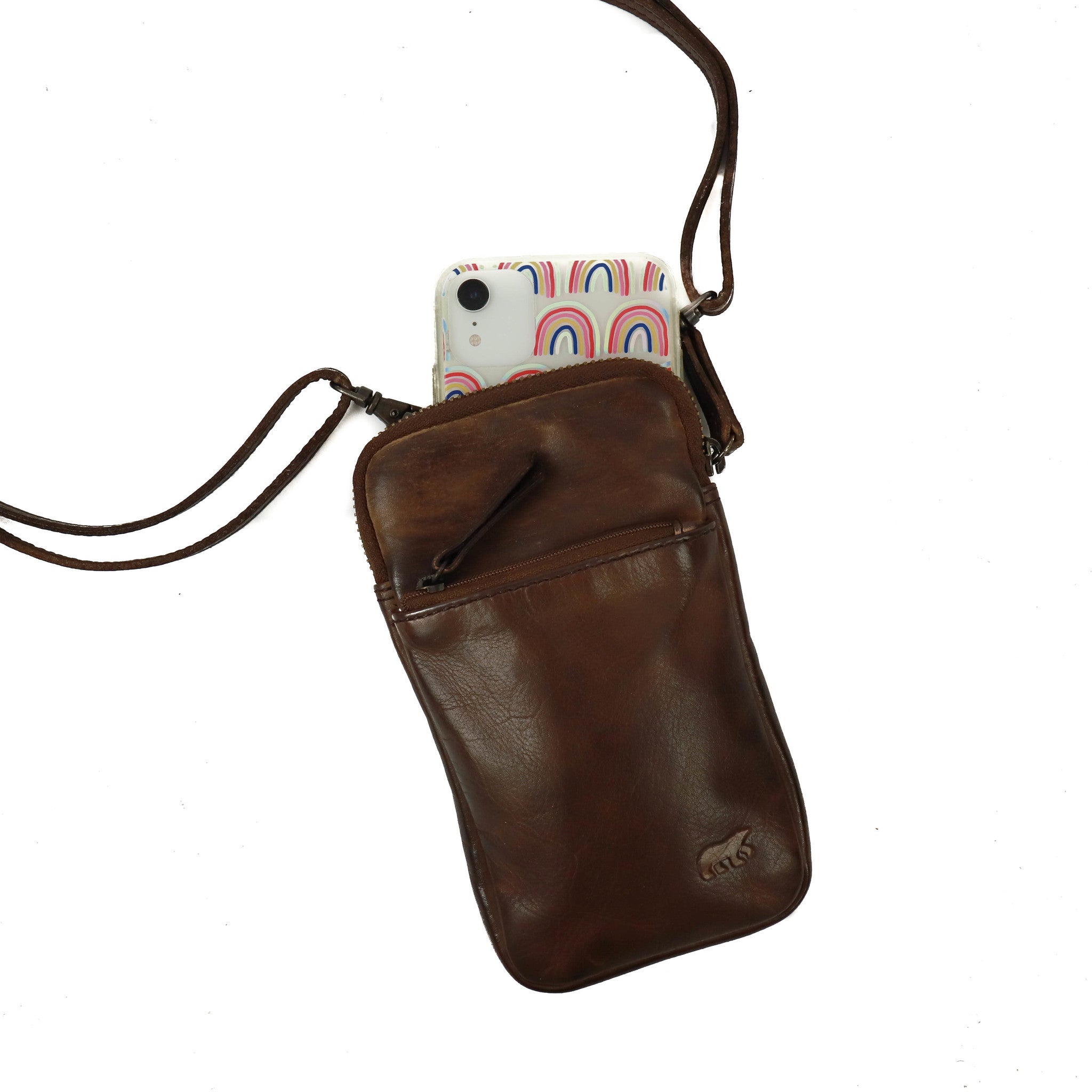 Phone bag 'Sammy' dark brown - CL 41862