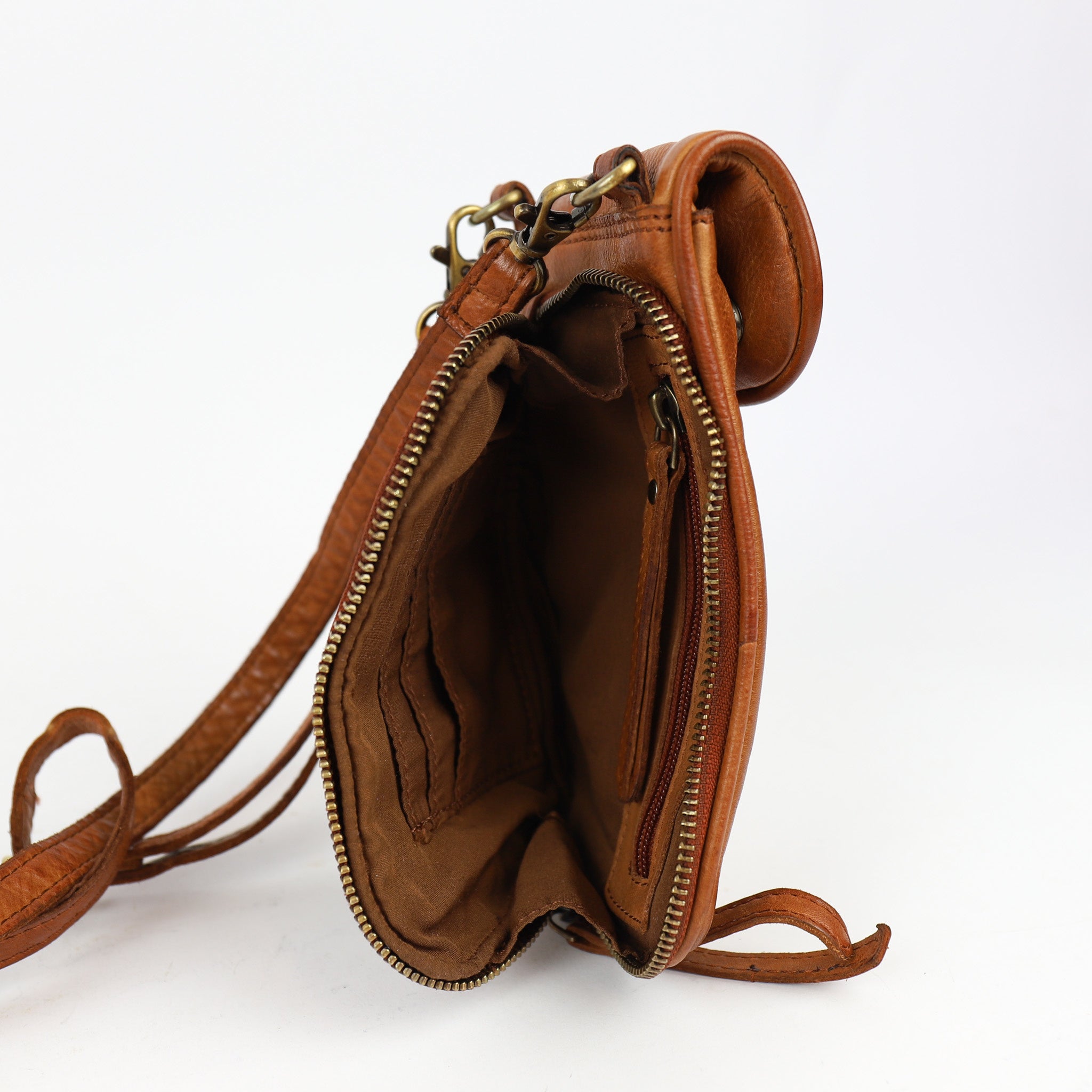 Phone bag 'Saskia' cognac - MJ 1718