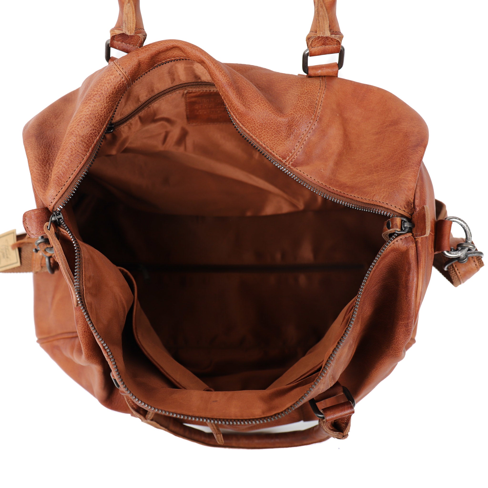 Weekend bag 'Daniel' L cognac - CP 2292