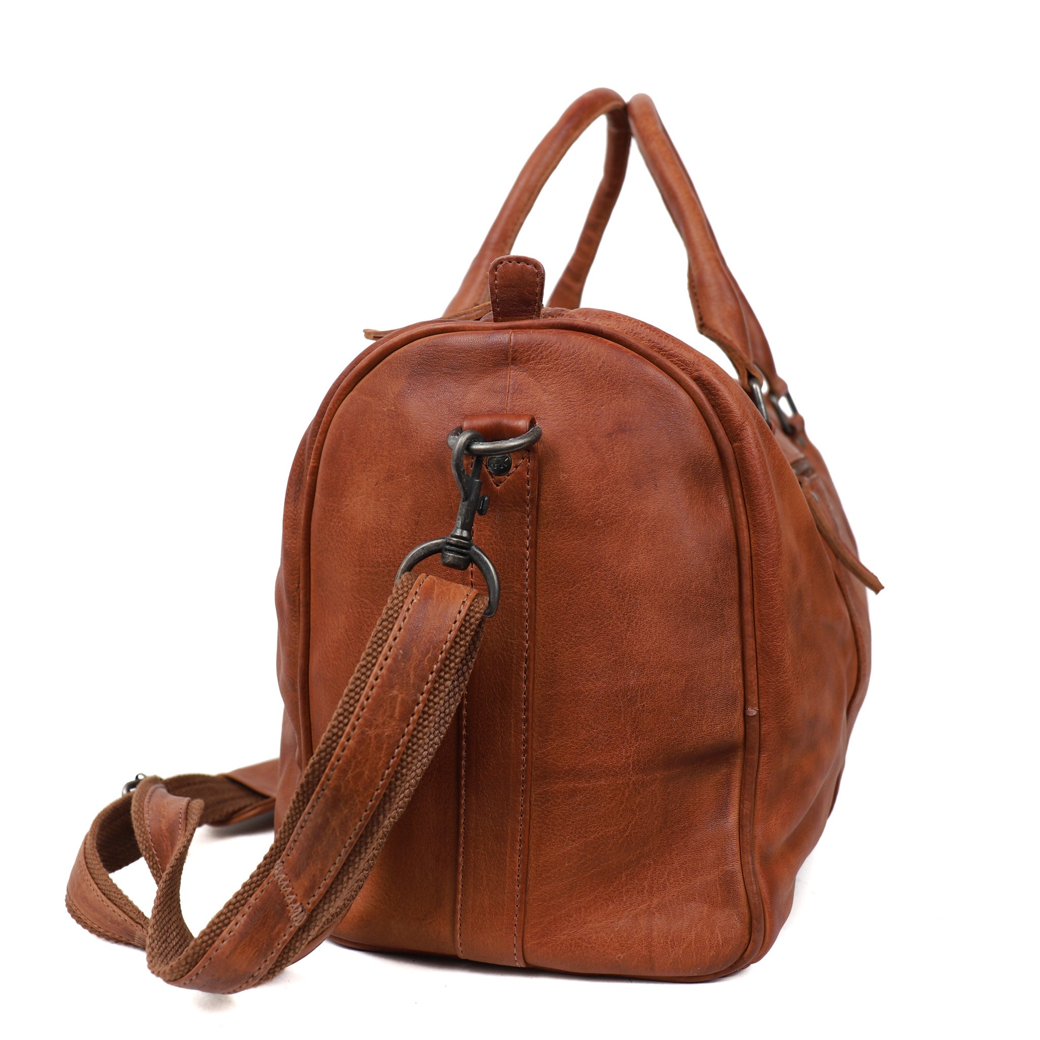 Weekend bag 'Daniel' L cognac - CP 2292