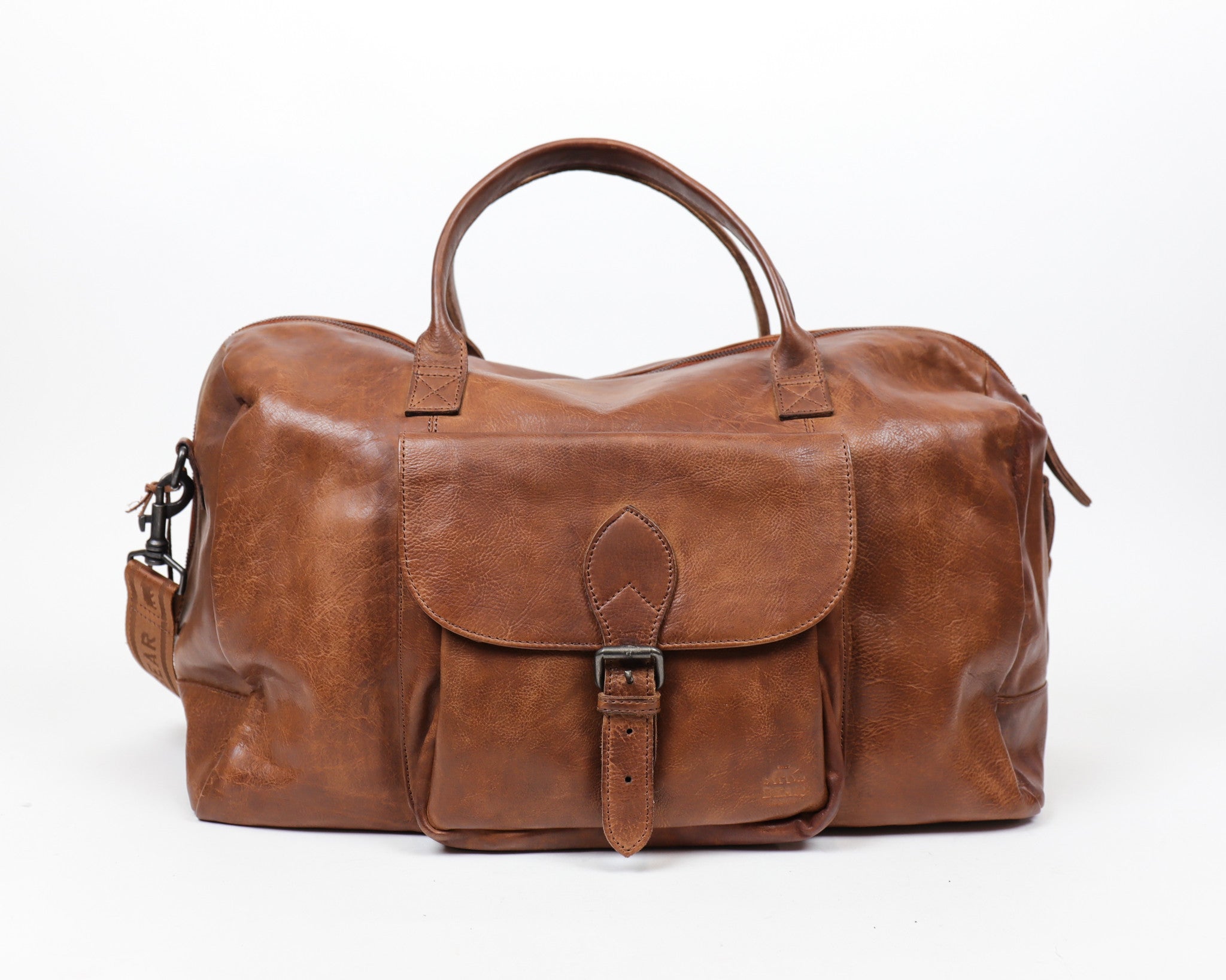 Weekendtas 'Defender' cognac - CP 1701